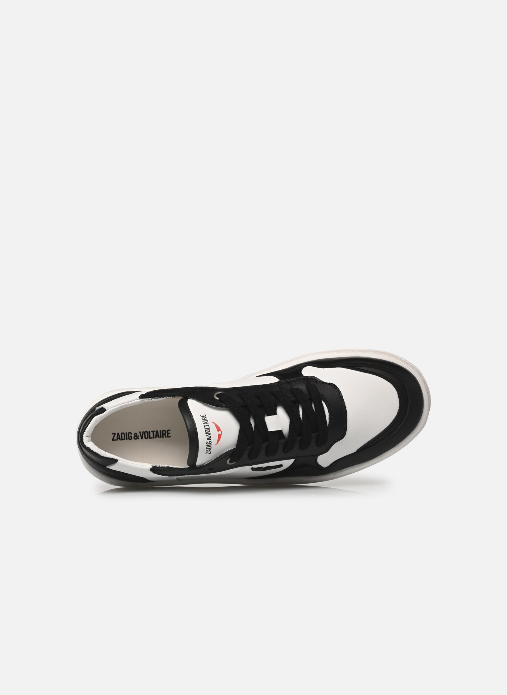 Baskets X60493 noir Zadig & Voltaire Baskets X60493 noir Blanc Noir