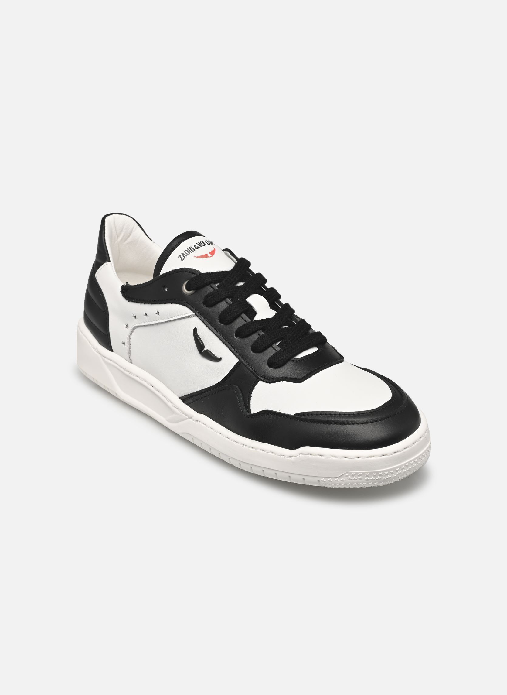 Baskets X60493 noir Zadig & Voltaire Baskets X60493 noir Blanc Noir