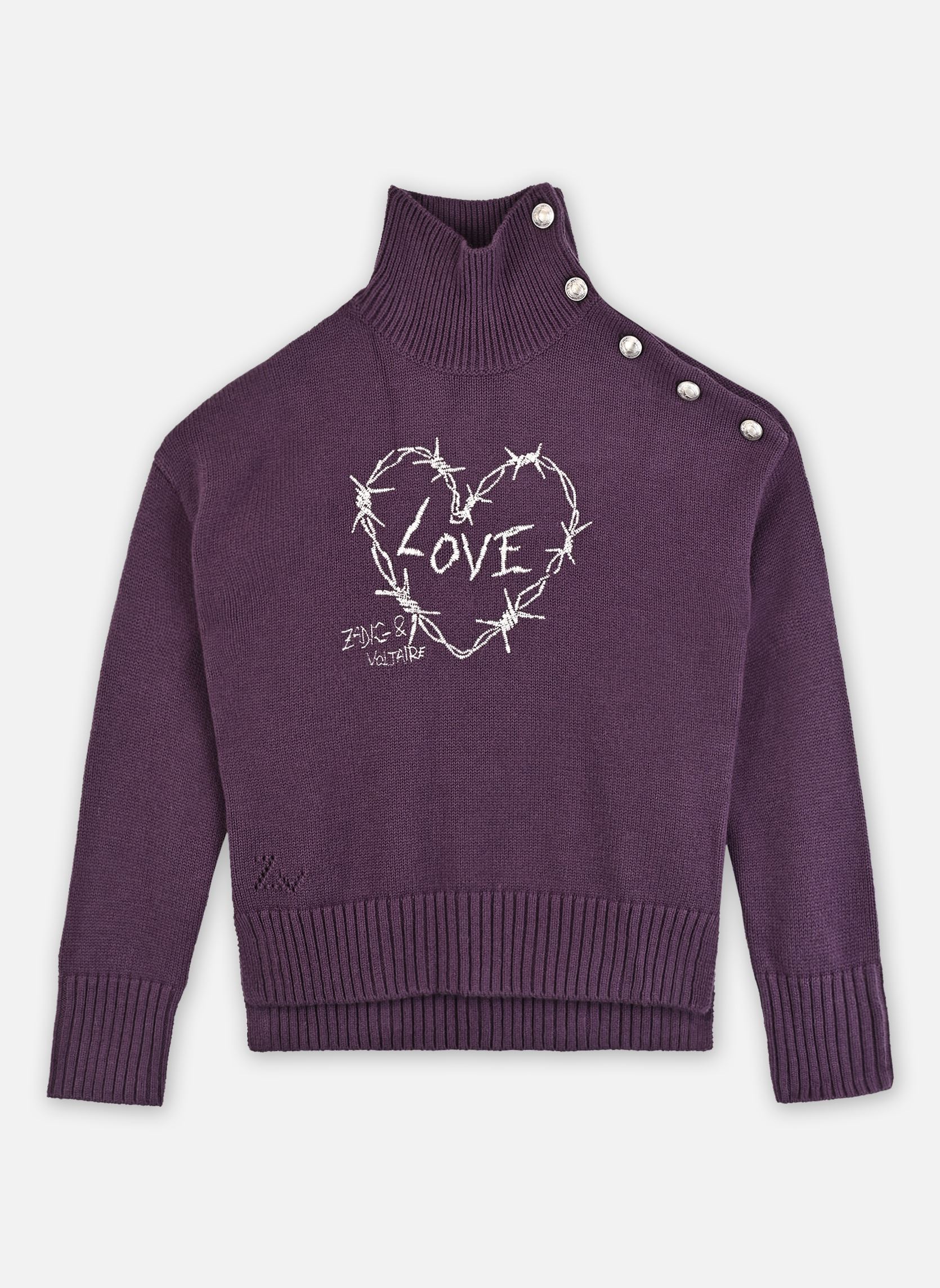 Pulls X60450 fille violet Zadig & Voltaire Pulls X60450 fille violet DAMSON