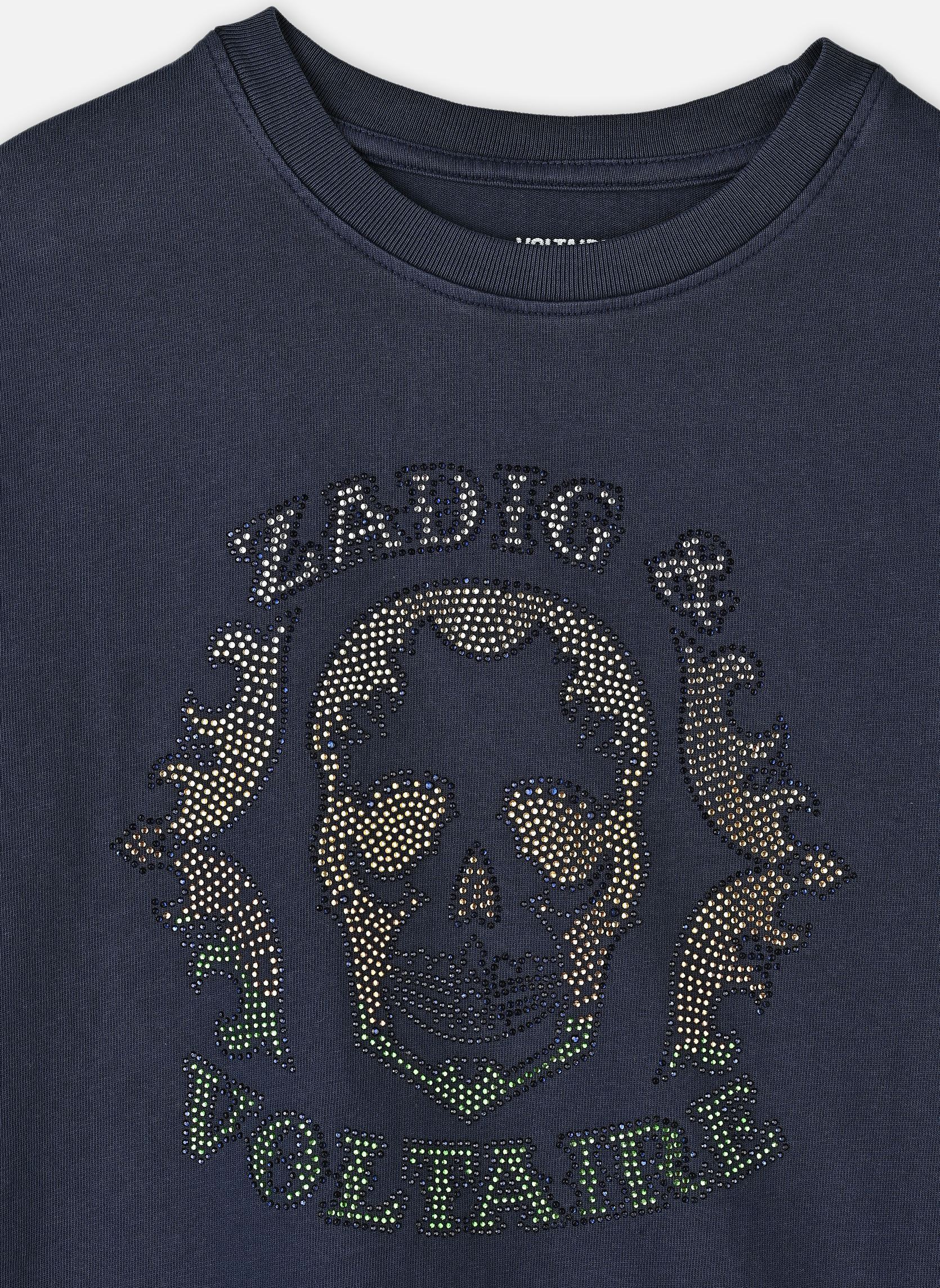 Tee-shirts X60460 fille bleu Zadig & Voltaire Tee-shirts X60460 fille bleu NUIT
