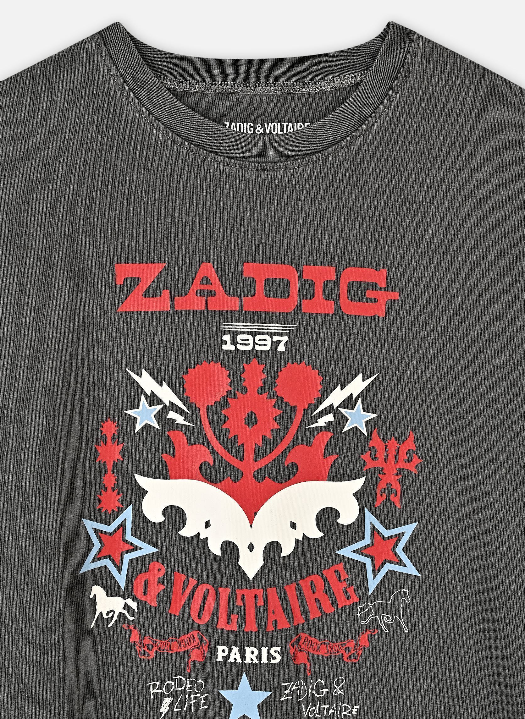 Tee-shirts manches courtes X60462 fille noir Zadig & Voltaire Tee-shirts manches courtes X60462 fille noir BLACK