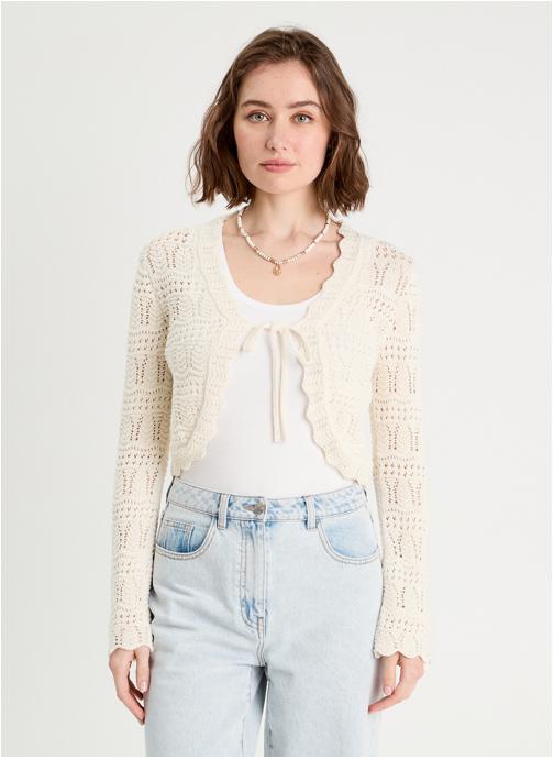 Cache Cache Gilets OASISBOLERO femme blanc