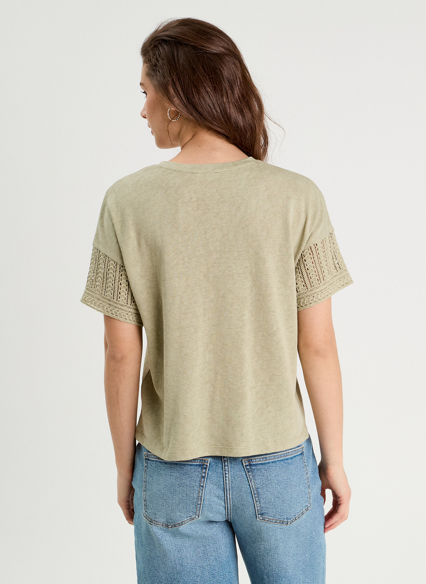 Tee-shirts TKTEEMACR femme vert Cache Cache Tee-shirts TKTEEMACR femme vert Kaki