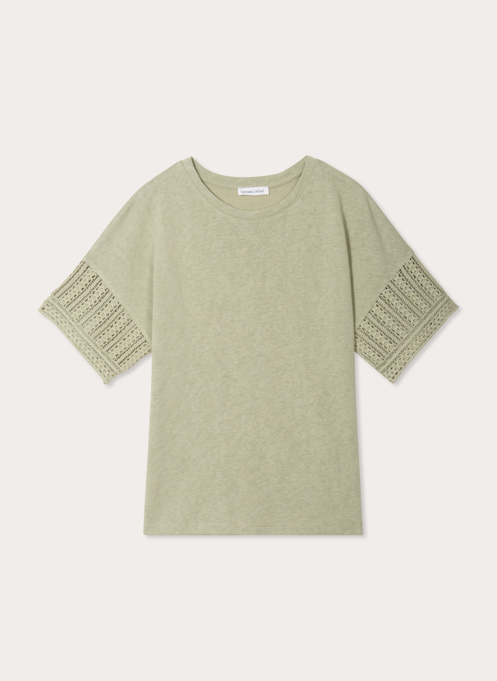 Tee-shirts TKTEEMACR femme vert Cache Cache Tee-shirts TKTEEMACR femme vert Kaki