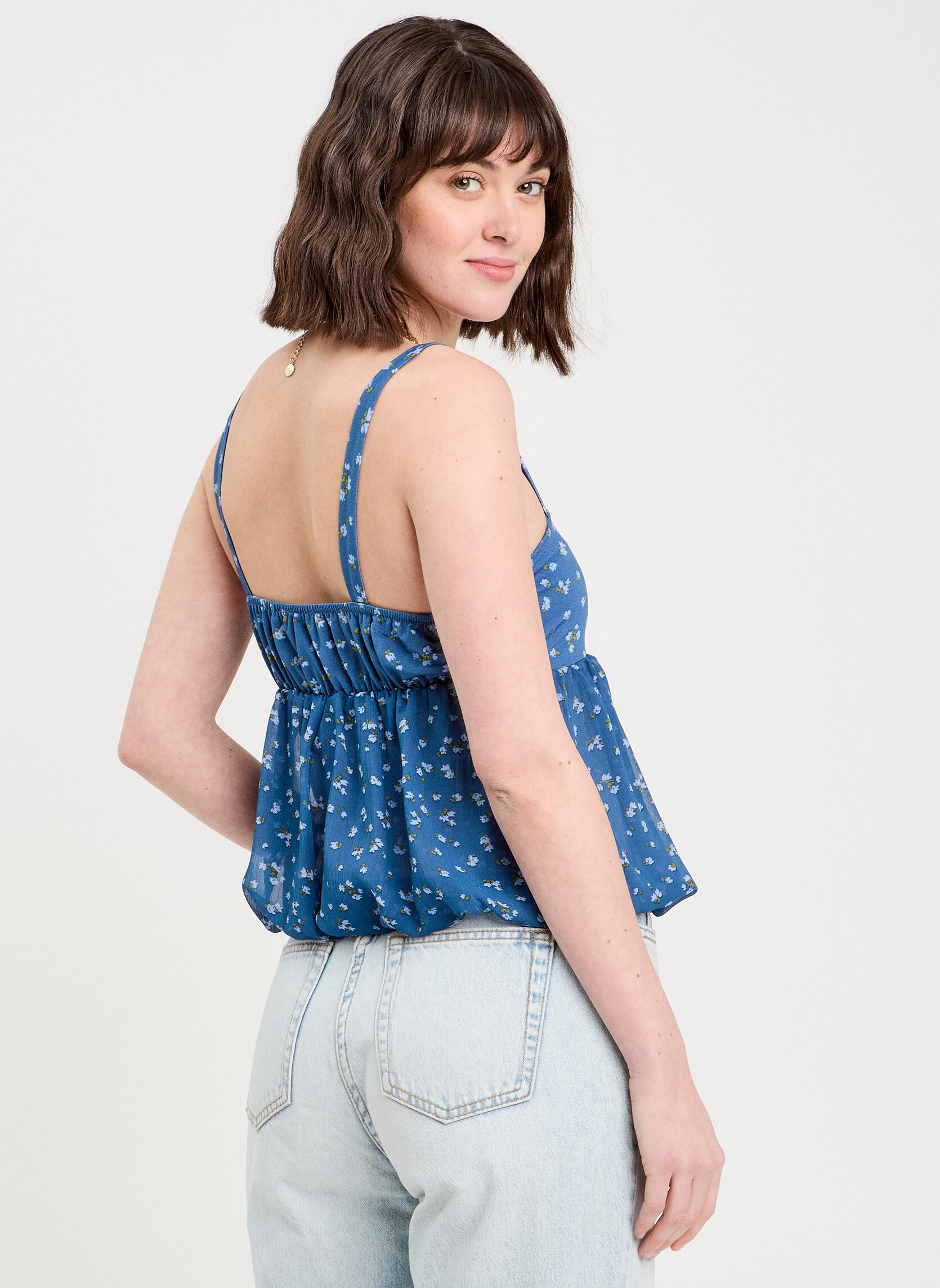 Débardeurs DEBOULE femme bleu Cache Cache Débardeurs DEBOULE femme bleu Bleu foncé