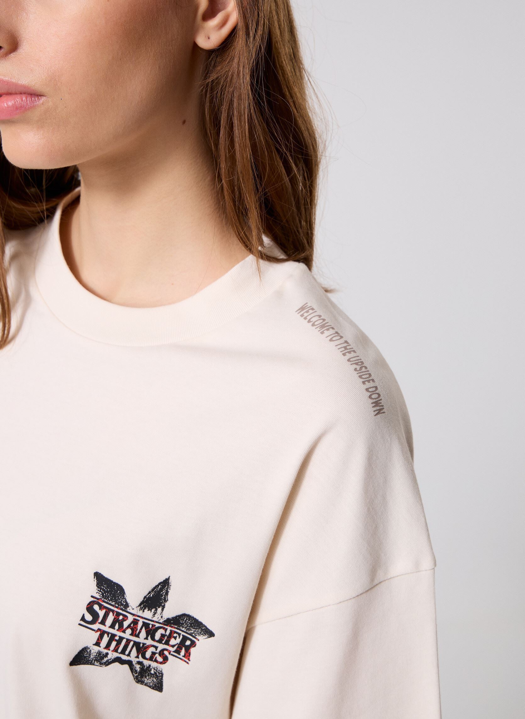 Kurzarm-T-Shirts Demodog Tee - Stranger Things weiß Palladium Kurzarm-T-Shirts Demodog Tee - Stranger Things weiß Cream white