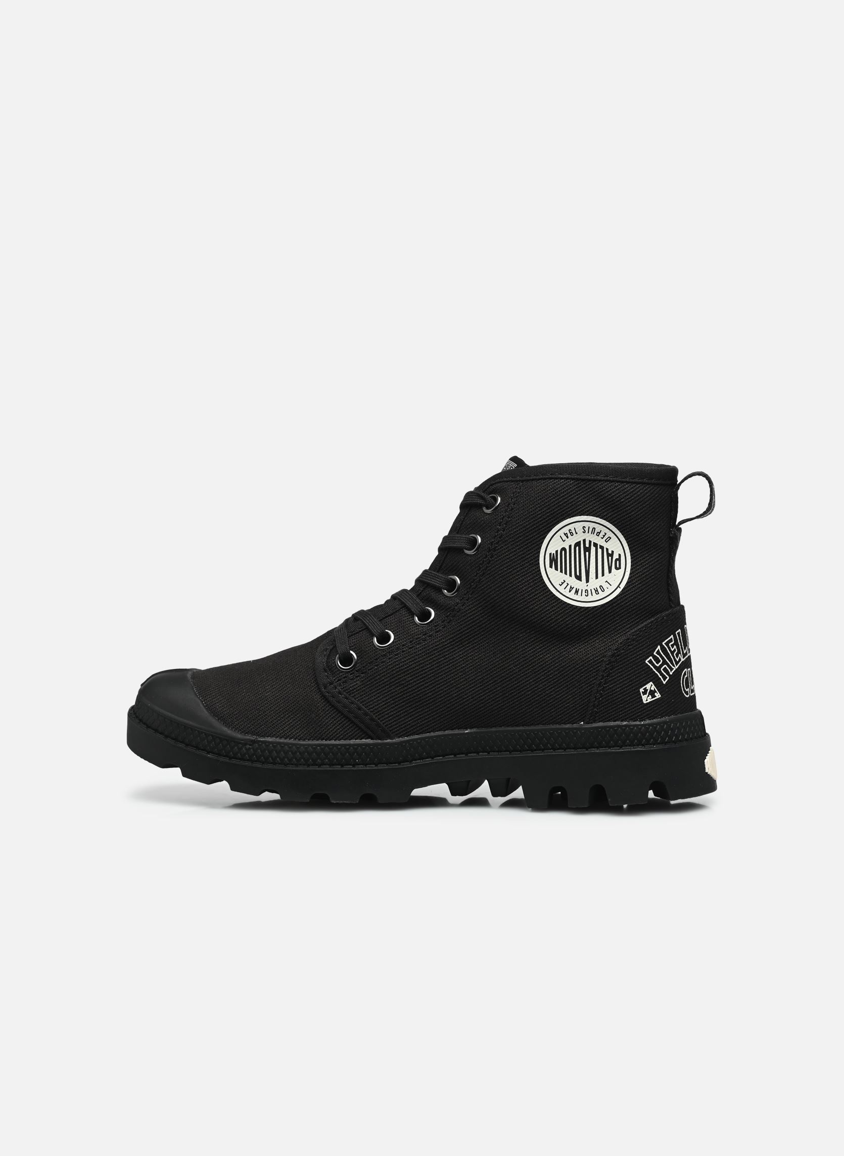 Geschnürte Stiefeletten Pampa Hellfire - Stranger Things schwarz Palladium Geschnürte Stiefeletten Pampa Hellfire - Stranger Things schwarz All black
