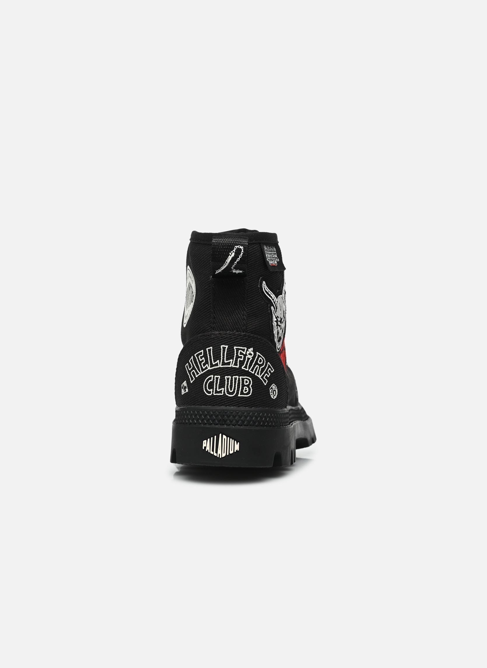 Geschnürte Stiefeletten Pampa Hellfire - Stranger Things schwarz Palladium Geschnürte Stiefeletten Pampa Hellfire - Stranger Things schwarz All black