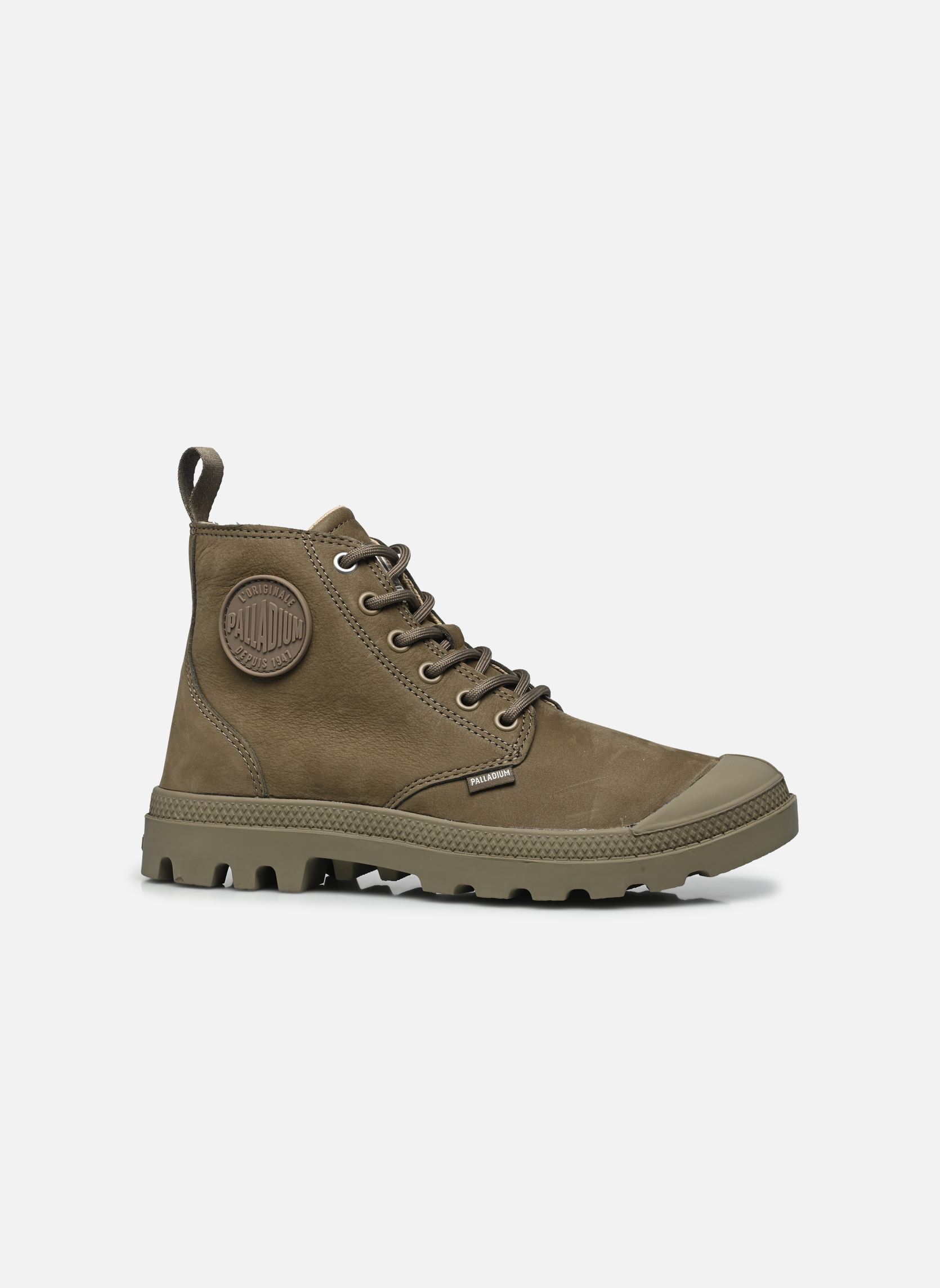 Geschnürte Stiefeletten Pampa Hi Nbk W damen grün Palladium Geschnürte Stiefeletten Pampa Hi Nbk W damen grün DUSKY GREEN
