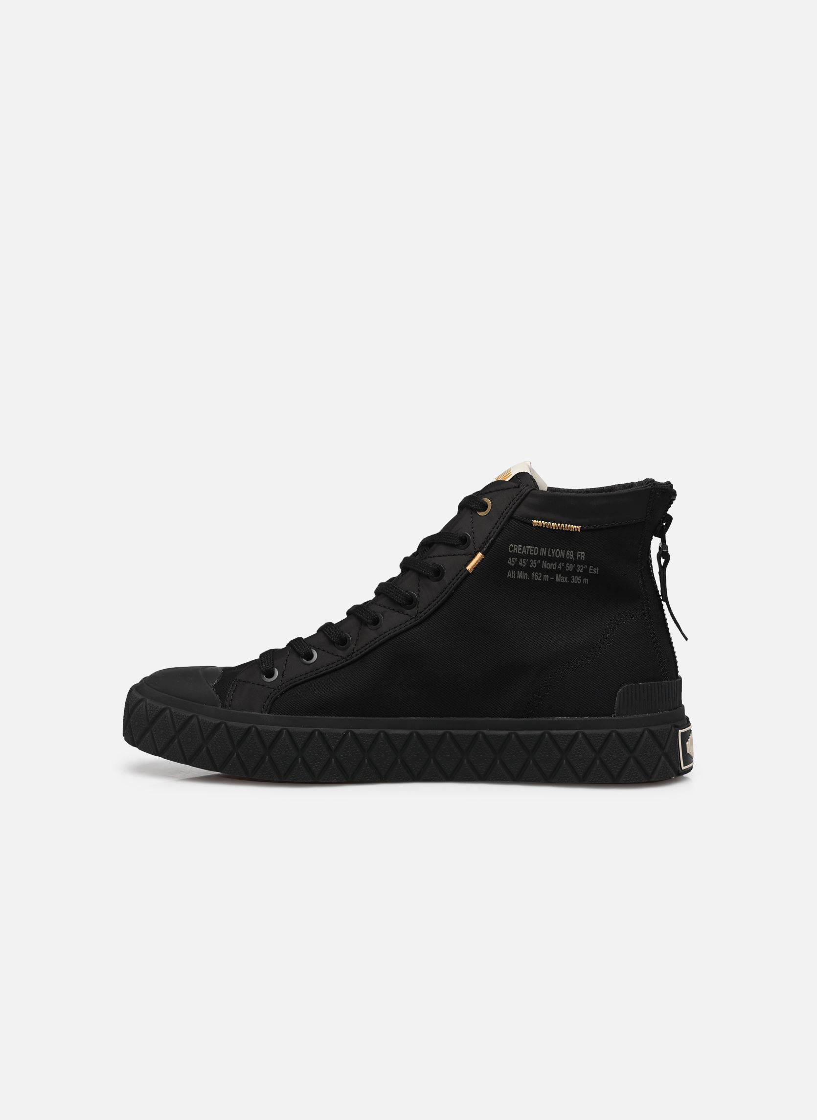 Baskets toile Palla Ace Detroit M homme noir Palladium Baskets toile Palla Ace Detroit M homme noir BLACK