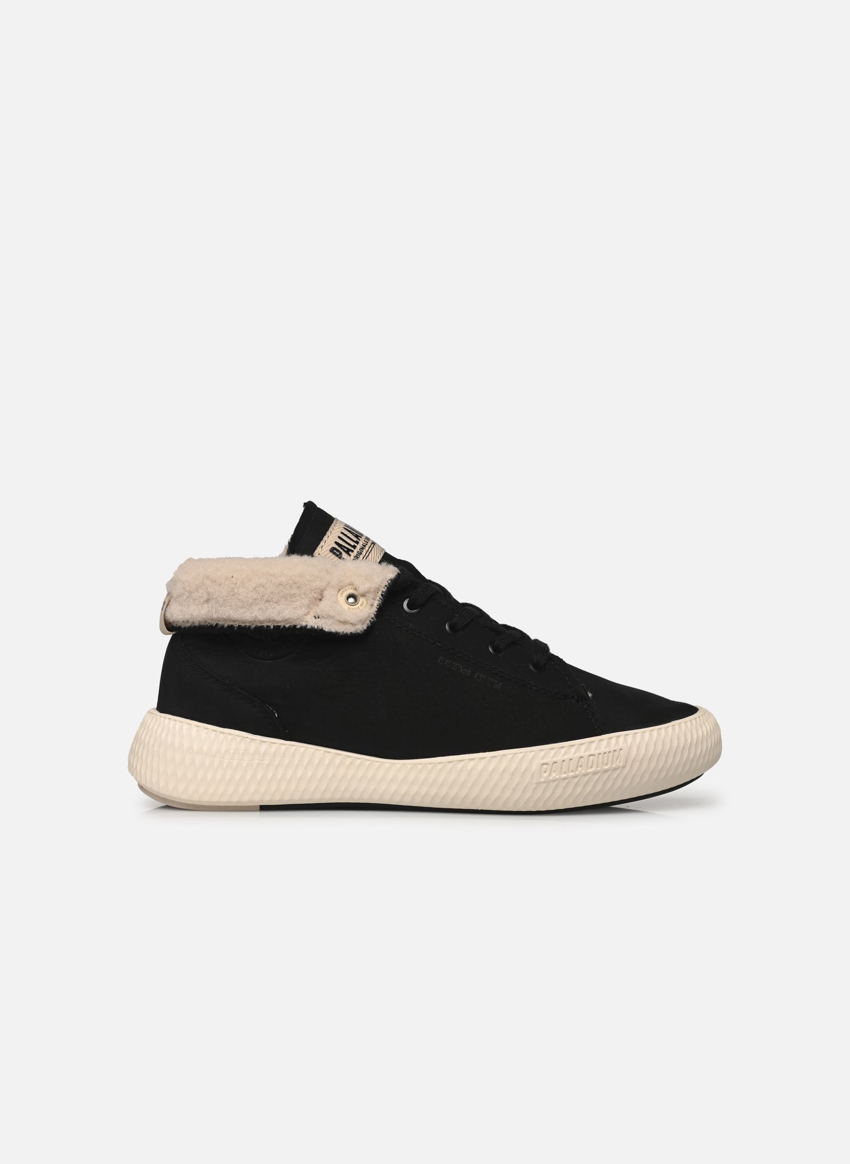 Bottines à lacets Pallanova Chukka Wool W femme noir Palladium Bottines à lacets Pallanova Chukka Wool W femme noir BLACK