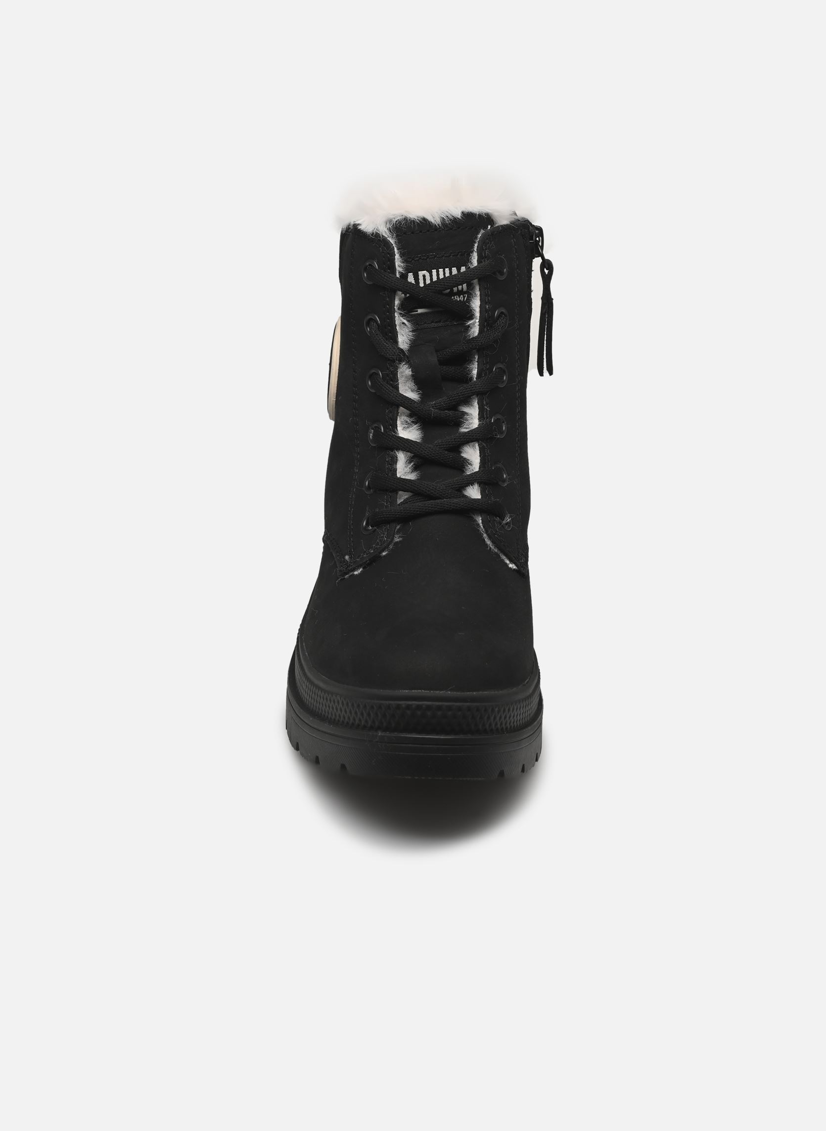 Bottines à lacets Pallarise Nbk Wool W femme noir Palladium Bottines à lacets Pallarise Nbk Wool W femme noir BLACK