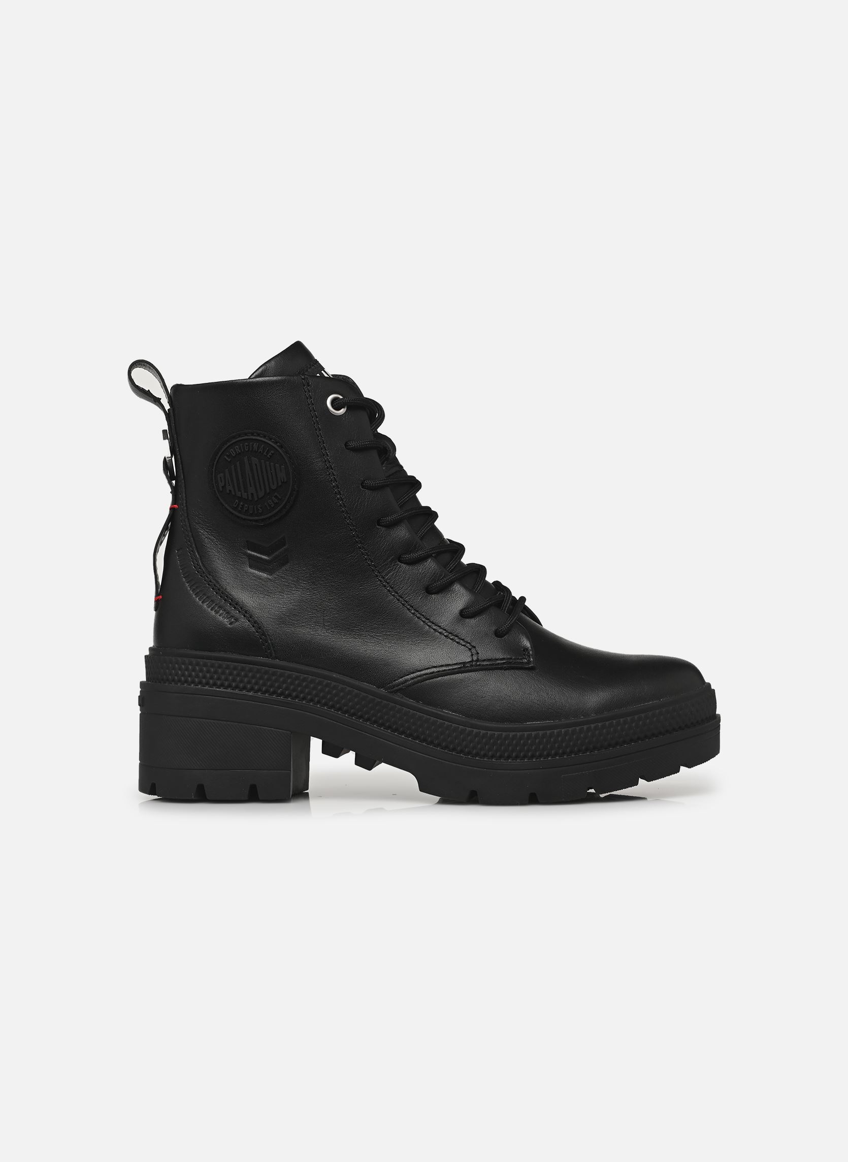 Bottines à lacets Pallarise Ranger L W femme noir Palladium Bottines à lacets Pallarise Ranger L W femme noir BLACK