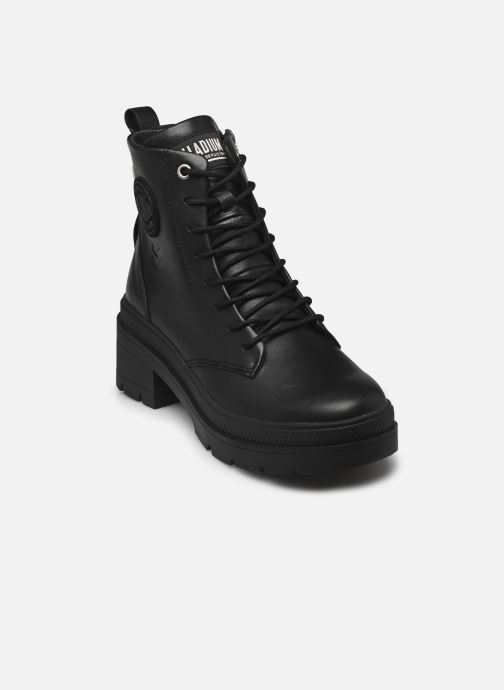 Palladium Bottines à lacets Pallarise Ranger L W femme noir