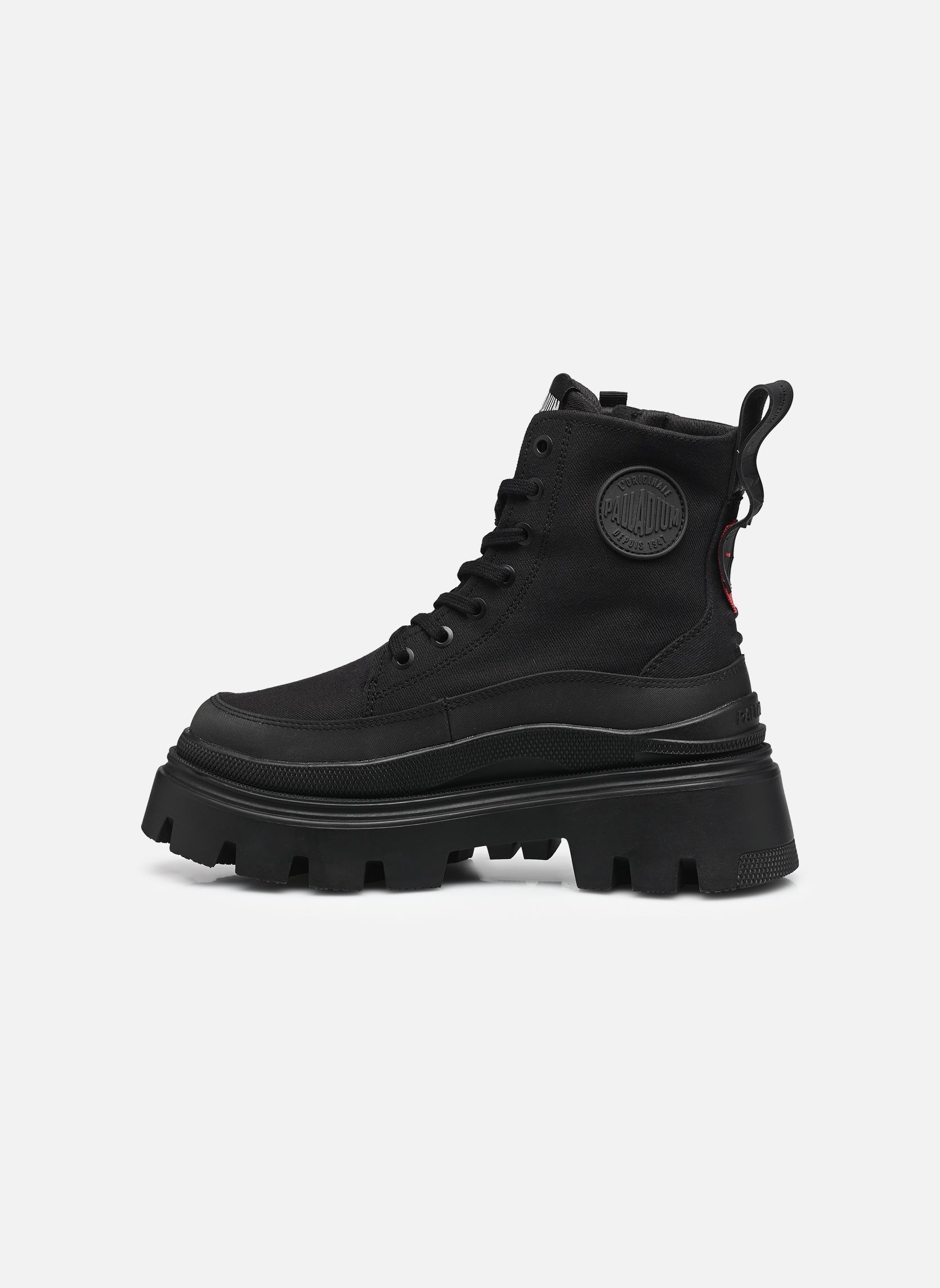 Bottines à lacets Pallasquad Zip Tx W femme noir Palladium Bottines à lacets Pallasquad Zip Tx W femme noir BLACK