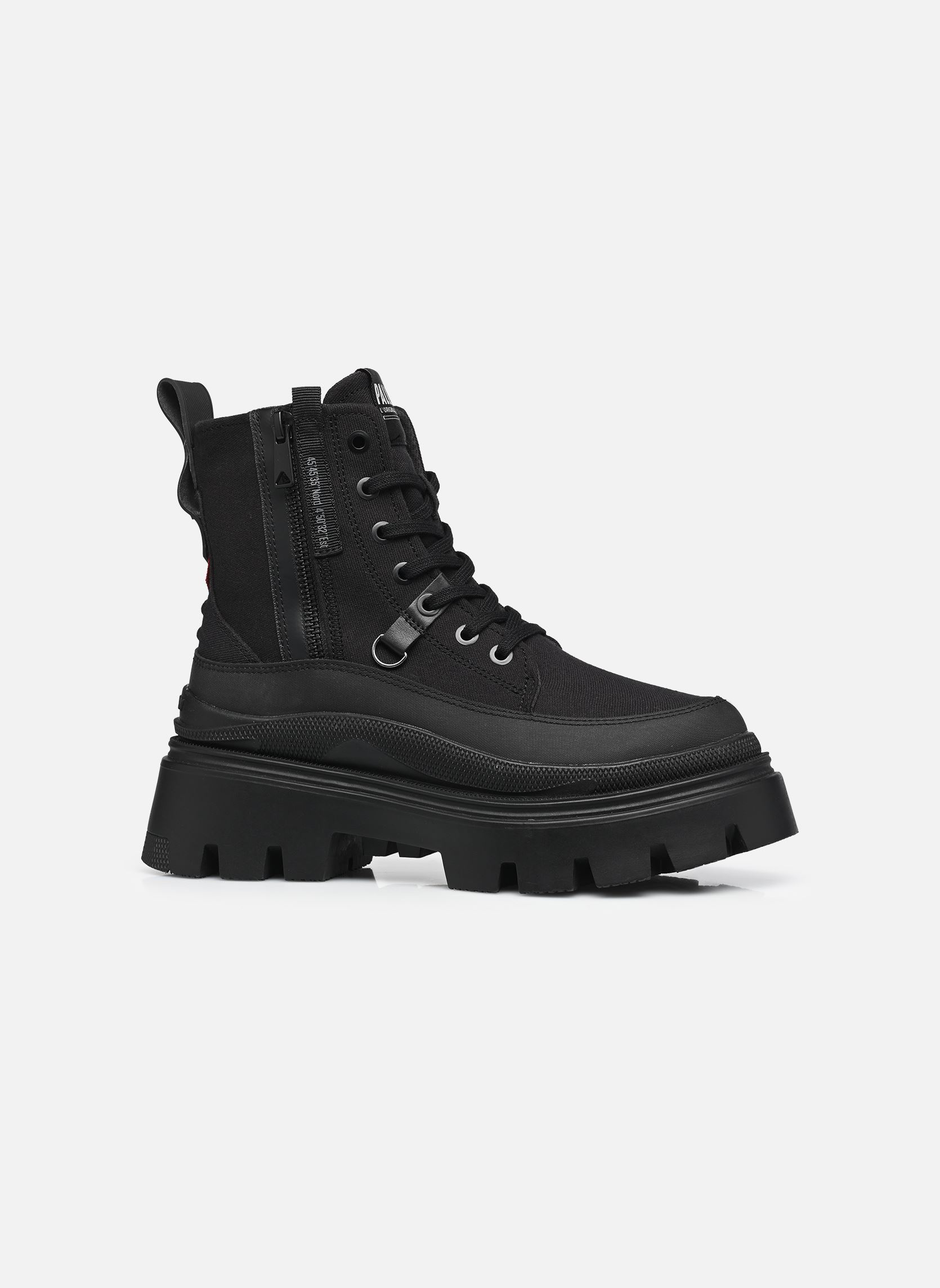 Bottines à lacets Pallasquad Zip Tx W femme noir Palladium Bottines à lacets Pallasquad Zip Tx W femme noir BLACK