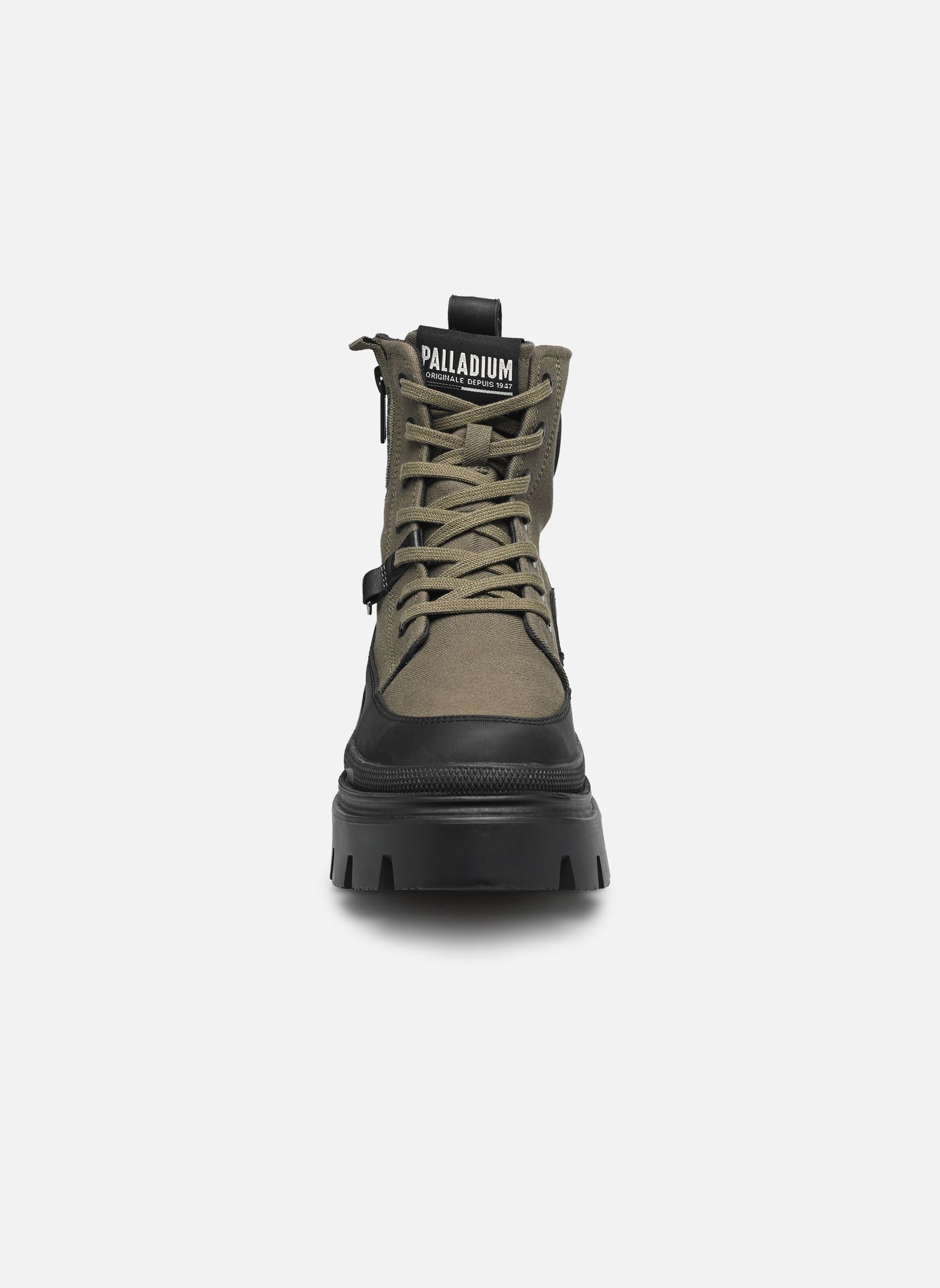 Bottines à lacets Pallasquad Zip Tx W femme vert Palladium Bottines à lacets Pallasquad Zip Tx W femme vert OLIVE NIGHT