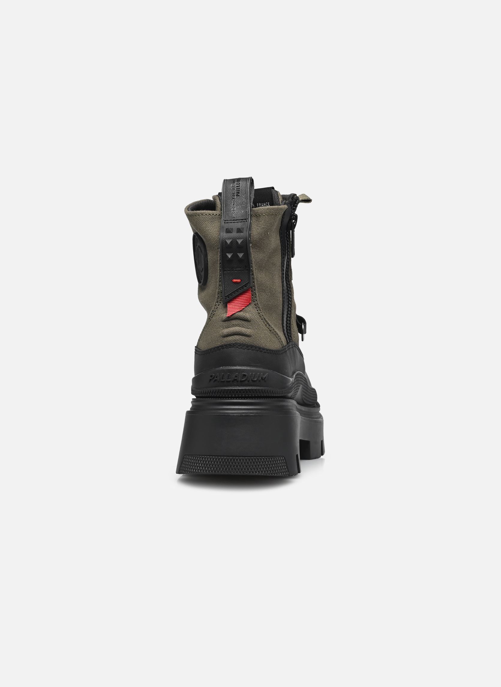 Bottines à lacets Pallasquad Zip Tx W femme vert Palladium Bottines à lacets Pallasquad Zip Tx W femme vert OLIVE NIGHT