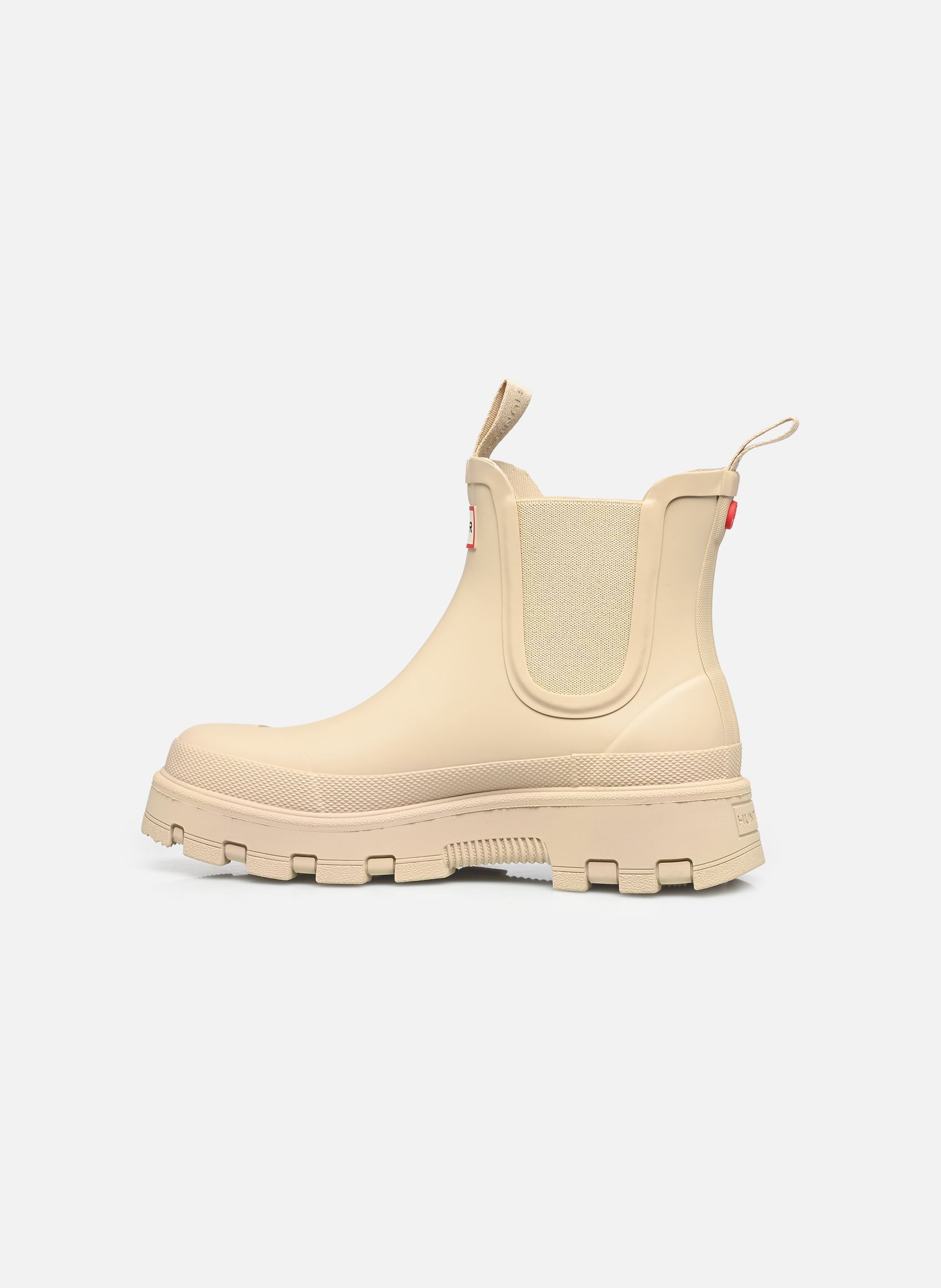 Regenlaarzen Womens Elements Elastic Chelsea Boot dames beige Hunter Regenlaarzen Womens Elements Elastic Chelsea Boot dames beige GRAVEL