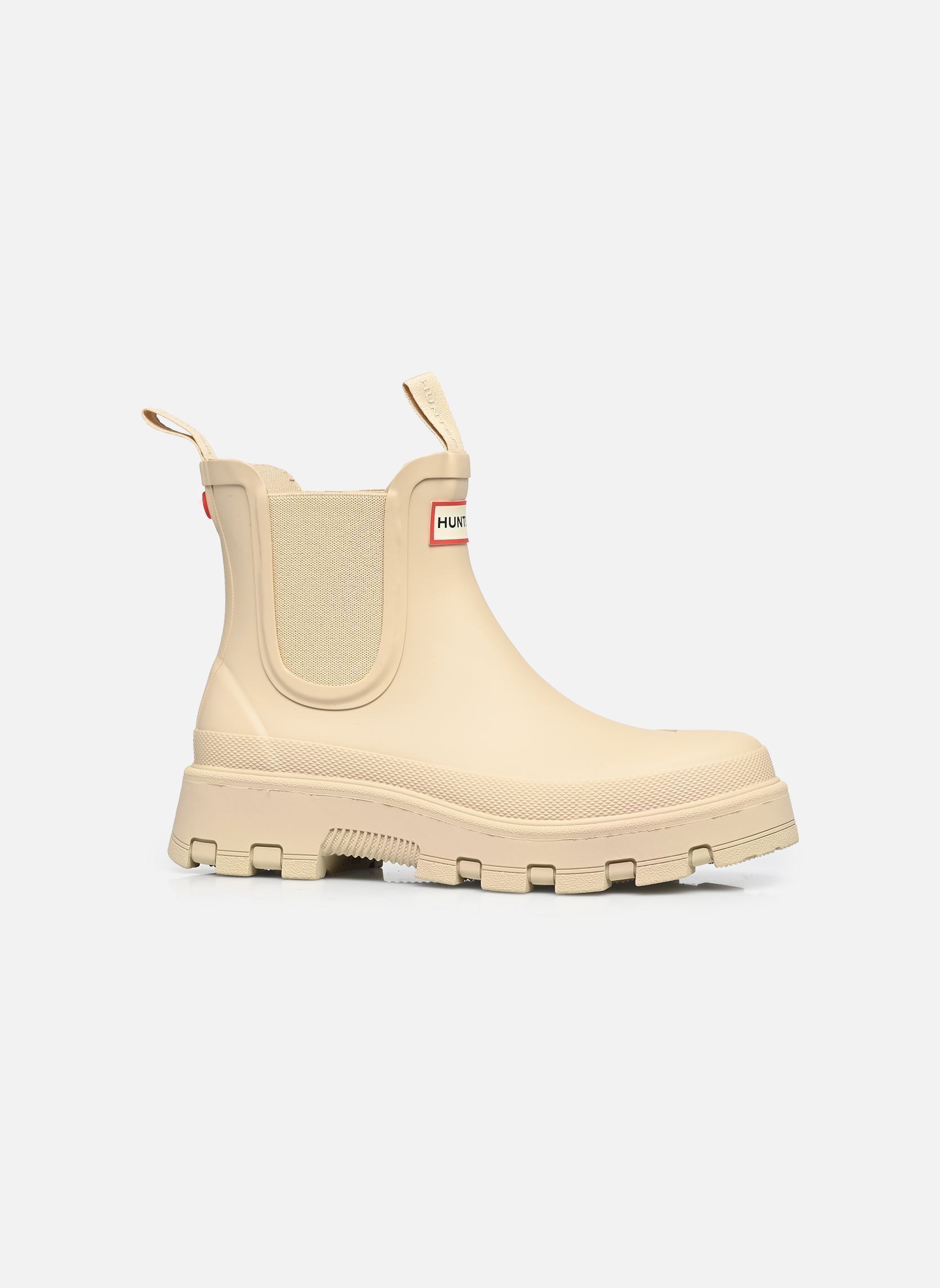 Regenlaarzen Womens Elements Elastic Chelsea Boot dames beige Hunter Regenlaarzen Womens Elements Elastic Chelsea Boot dames beige GRAVEL