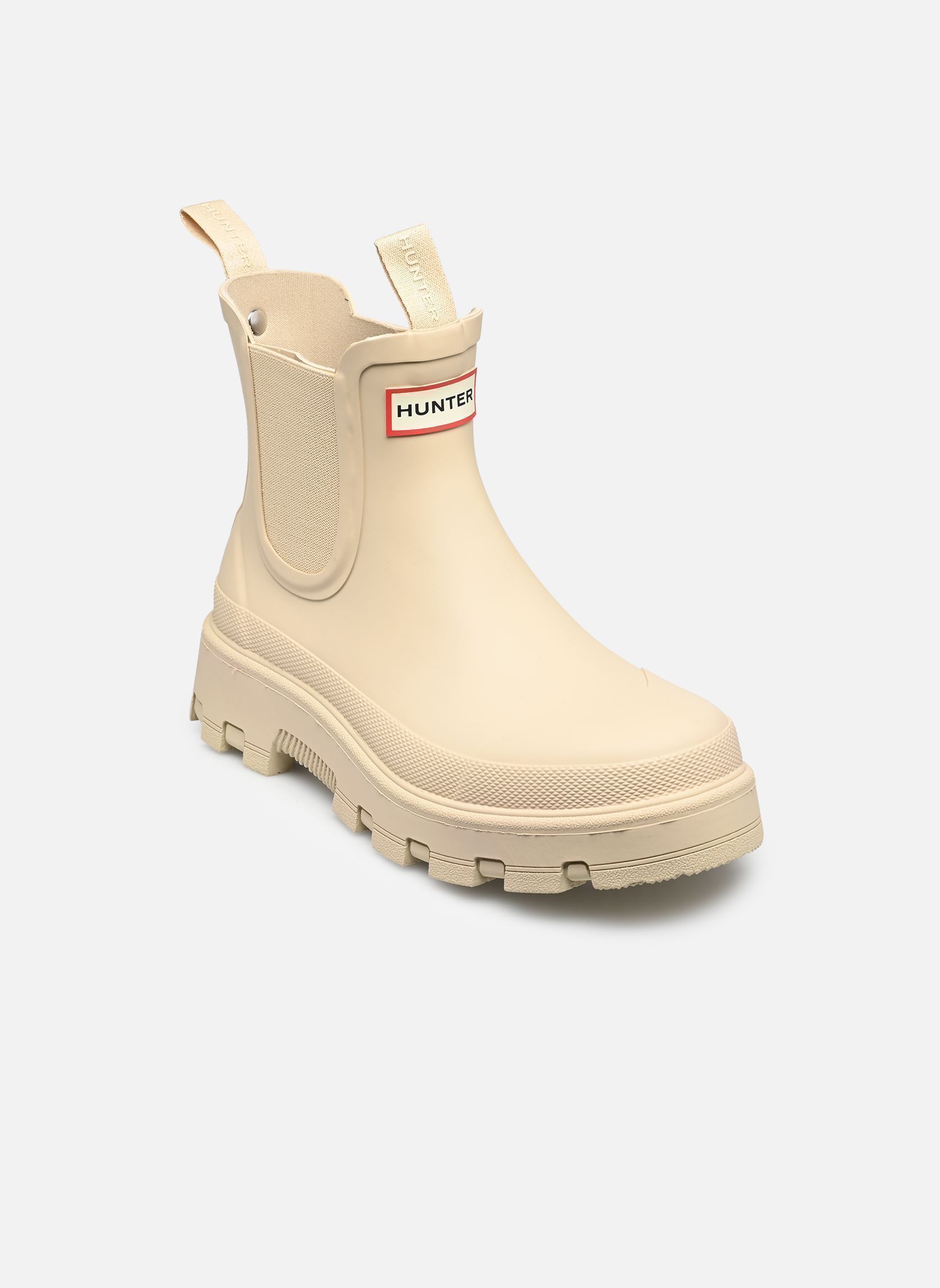 Regenlaarzen Womens Elements Elastic Chelsea Boot dames beige Hunter Regenlaarzen Womens Elements Elastic Chelsea Boot dames beige GRAVEL