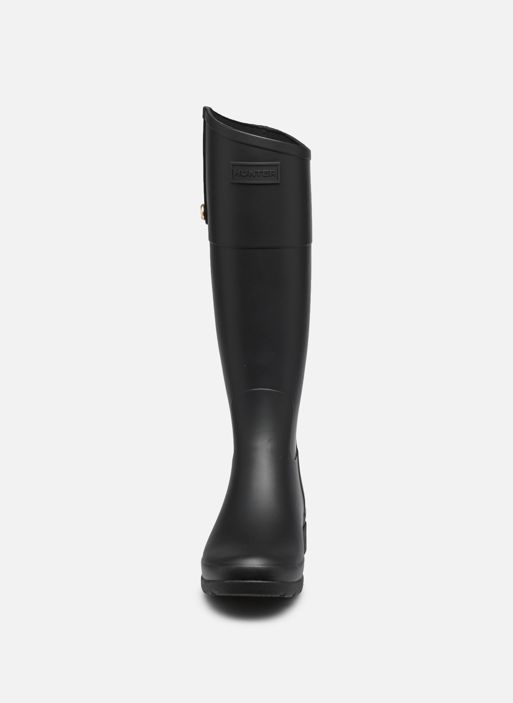 Regenlaarzen Womens Refined Gold Trim Riding Boot dames zwart Hunter Regenlaarzen Womens Refined Gold Trim Riding Boot dames zwart BLACK