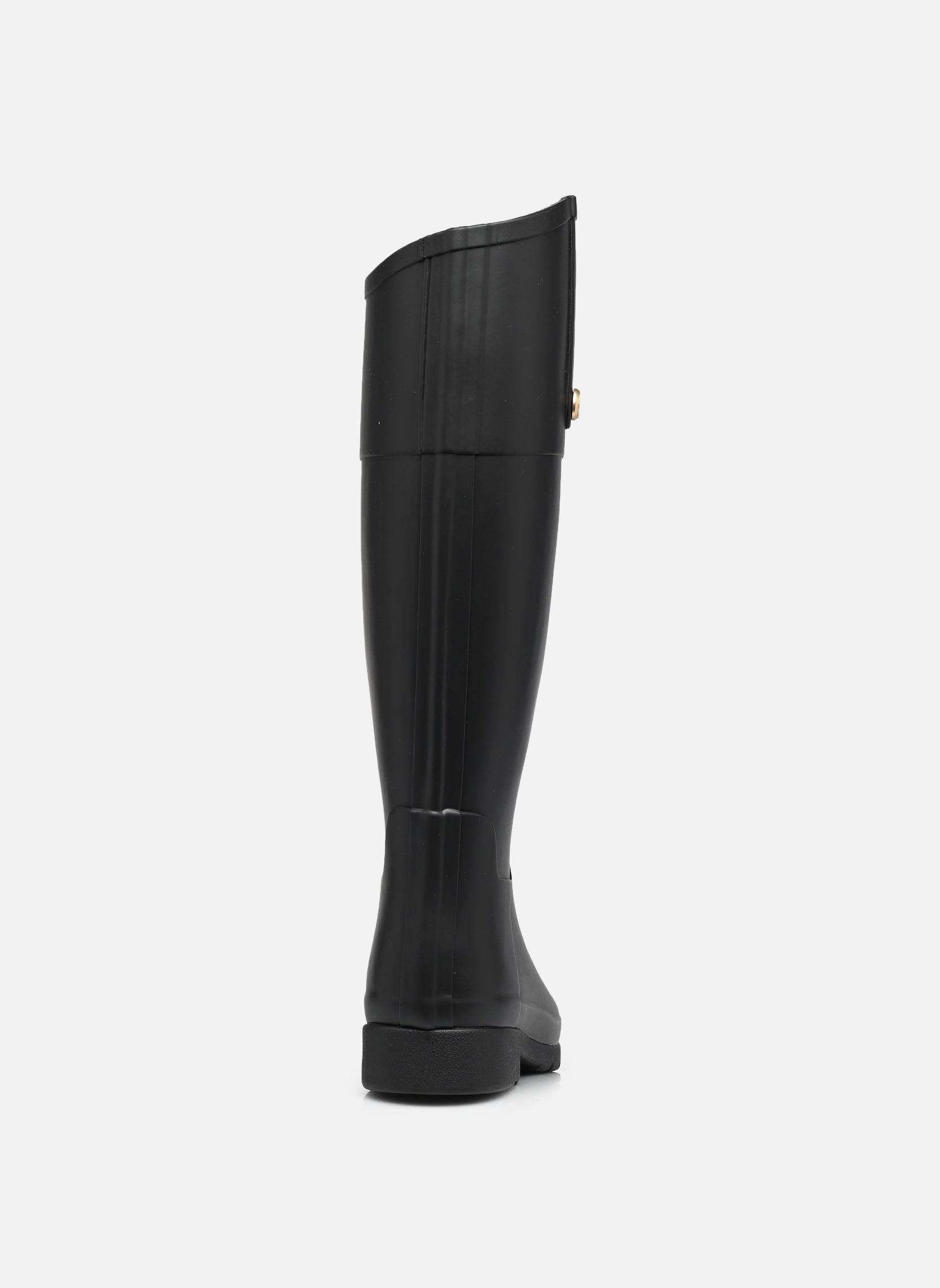 Regenlaarzen Womens Refined Gold Trim Riding Boot dames zwart Hunter Regenlaarzen Womens Refined Gold Trim Riding Boot dames zwart BLACK