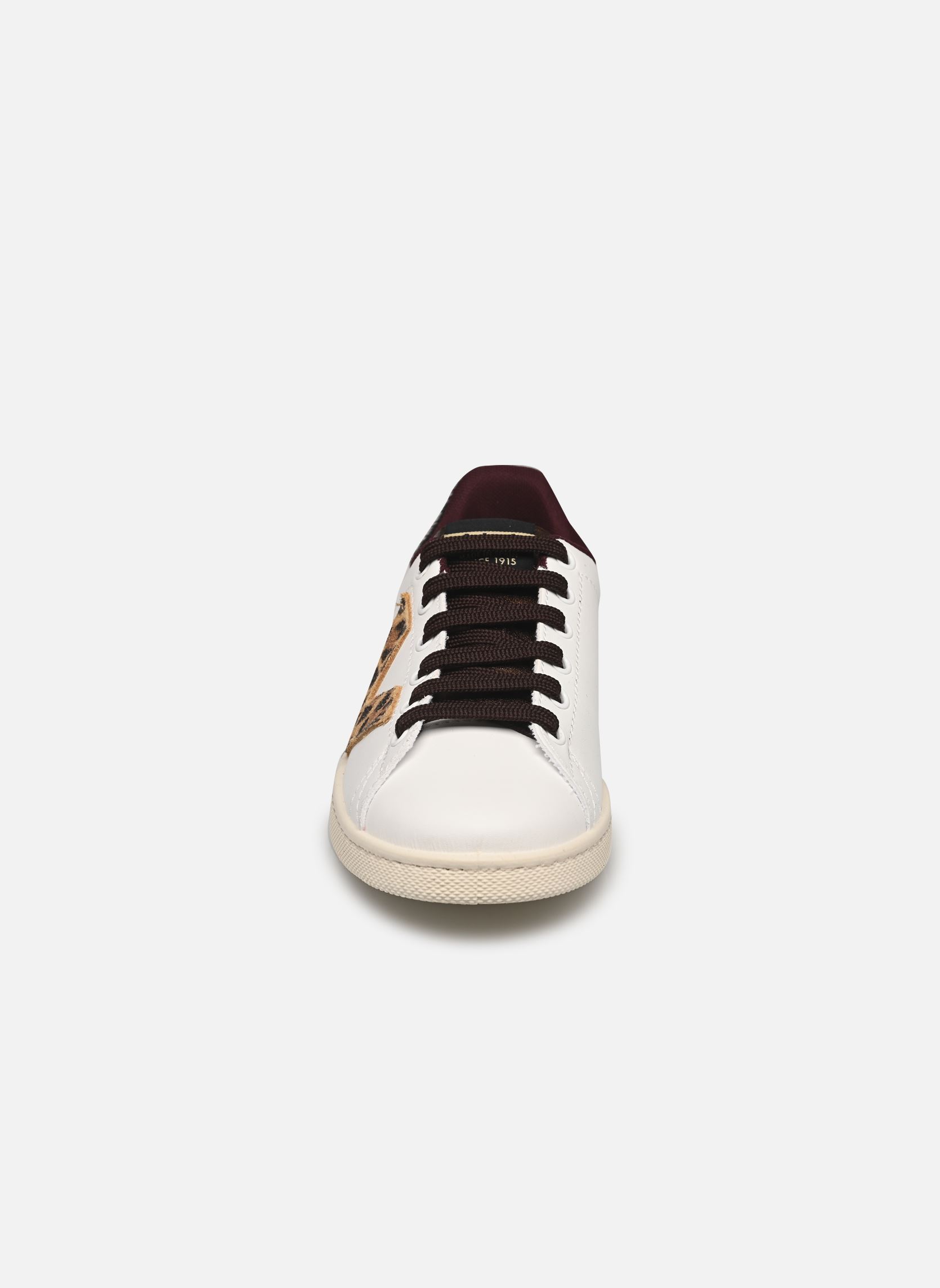 Baskets Tenis Efecto Piel & Animal Print femme blanc Victoria Baskets Tenis Efecto Piel & Animal Print femme blanc burdeos