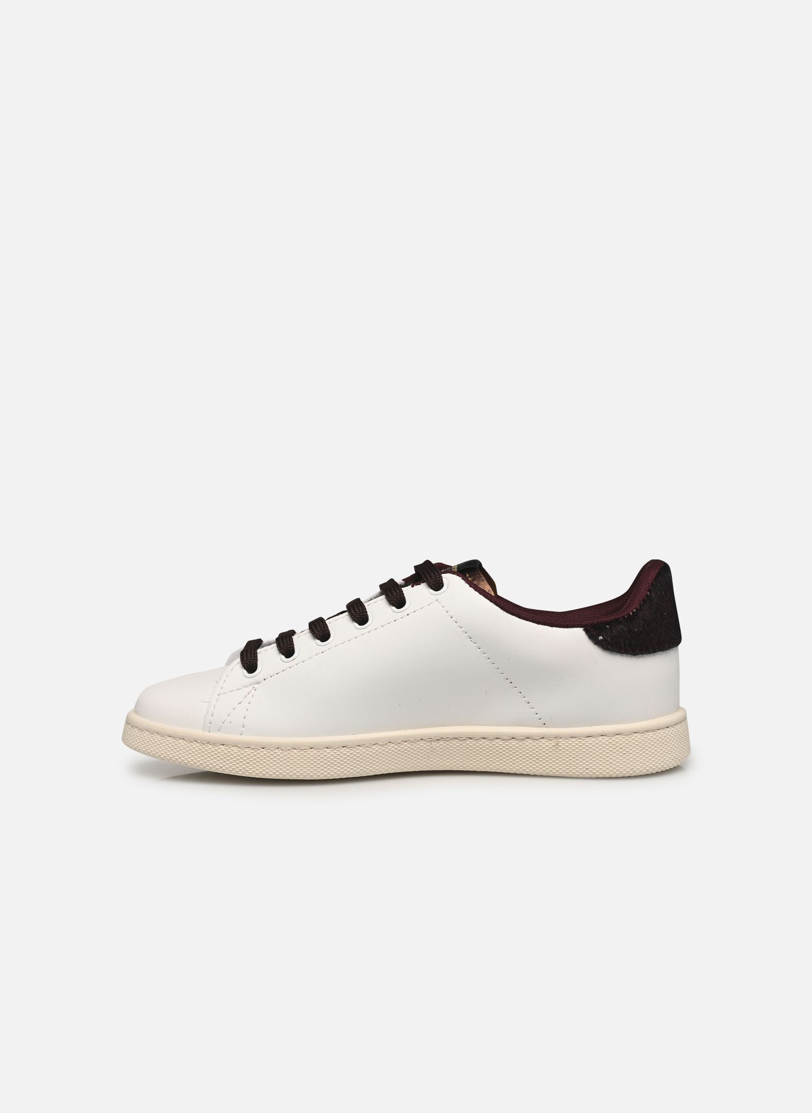 Baskets Tenis Efecto Piel & Animal Print femme blanc Victoria Baskets Tenis Efecto Piel & Animal Print femme blanc burdeos