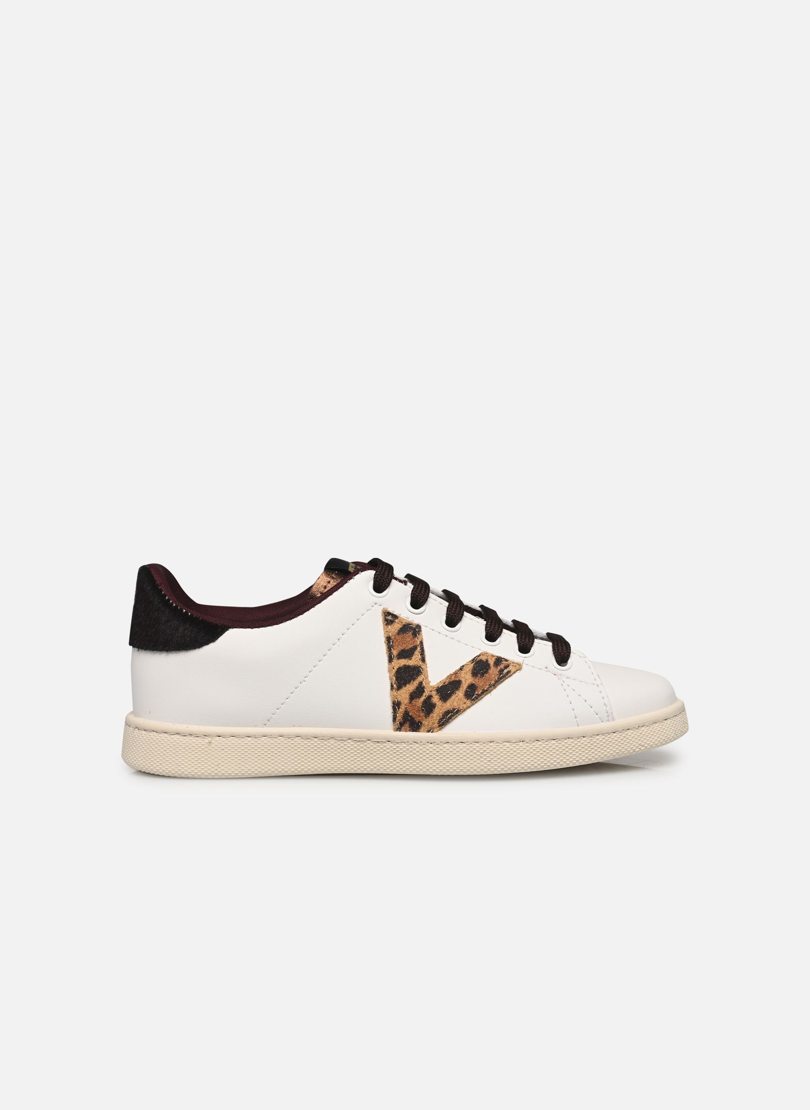 Baskets Tenis Efecto Piel & Animal Print femme blanc Victoria Baskets Tenis Efecto Piel & Animal Print femme blanc burdeos