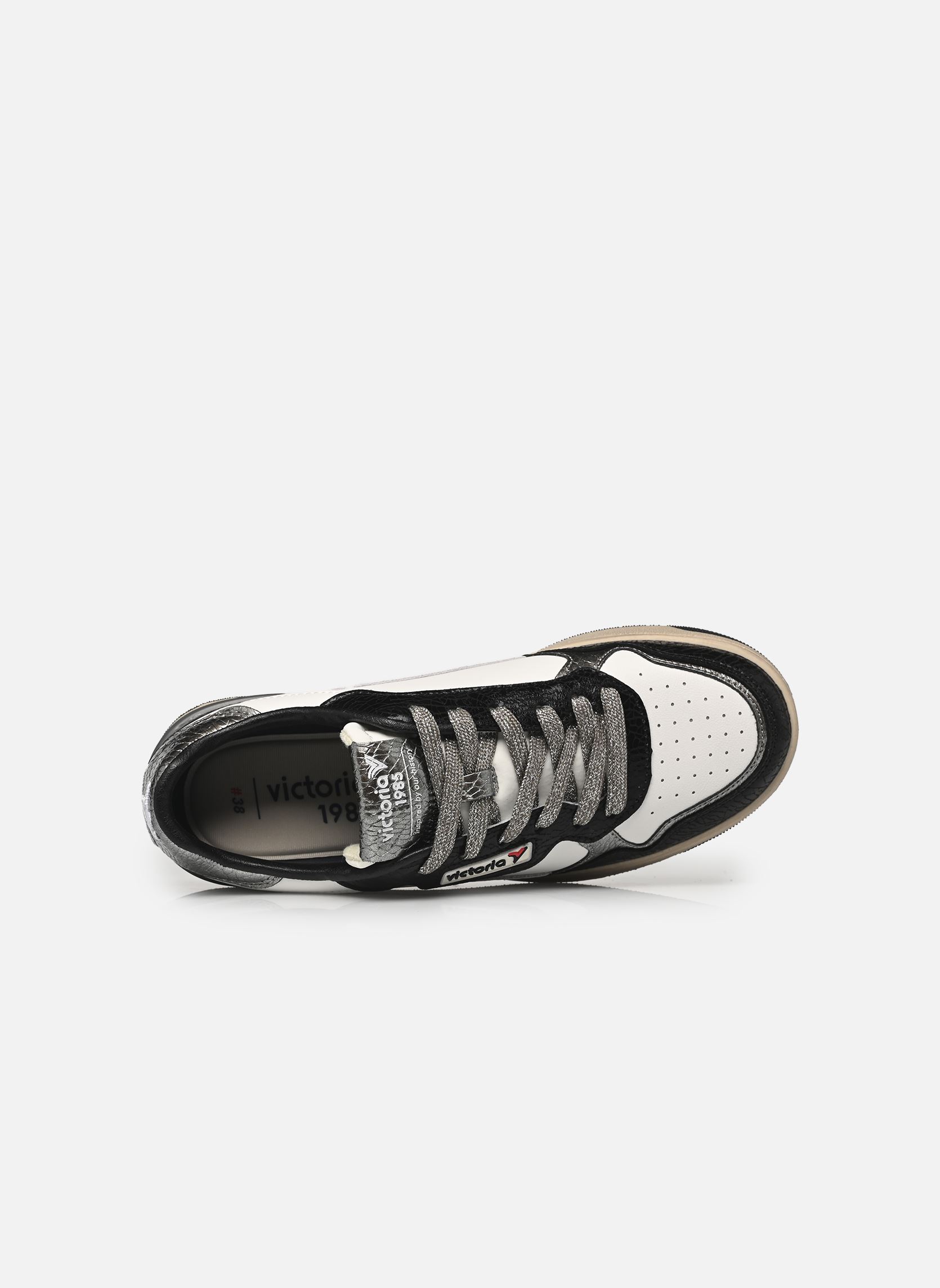 Niedrige Sneaker C80 - Metal W damen weiß Victoria Niedrige Sneaker C80 - Metal W damen weiß Negro