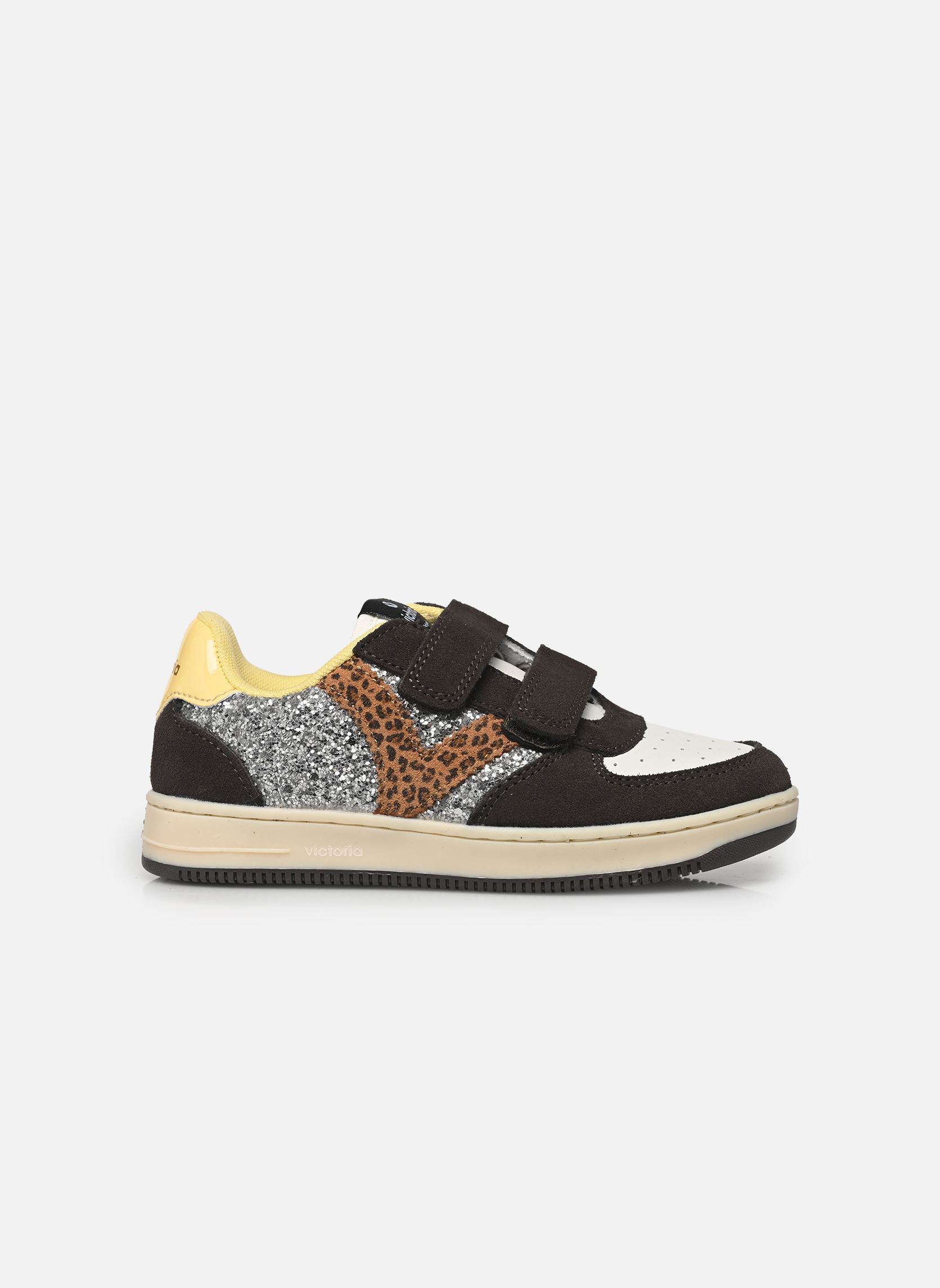 Baskets Tiempo Tiras Glitter & Serraje fille multicolore Victoria Baskets Tiempo Tiras Glitter & Serraje fille multicolore Antracita