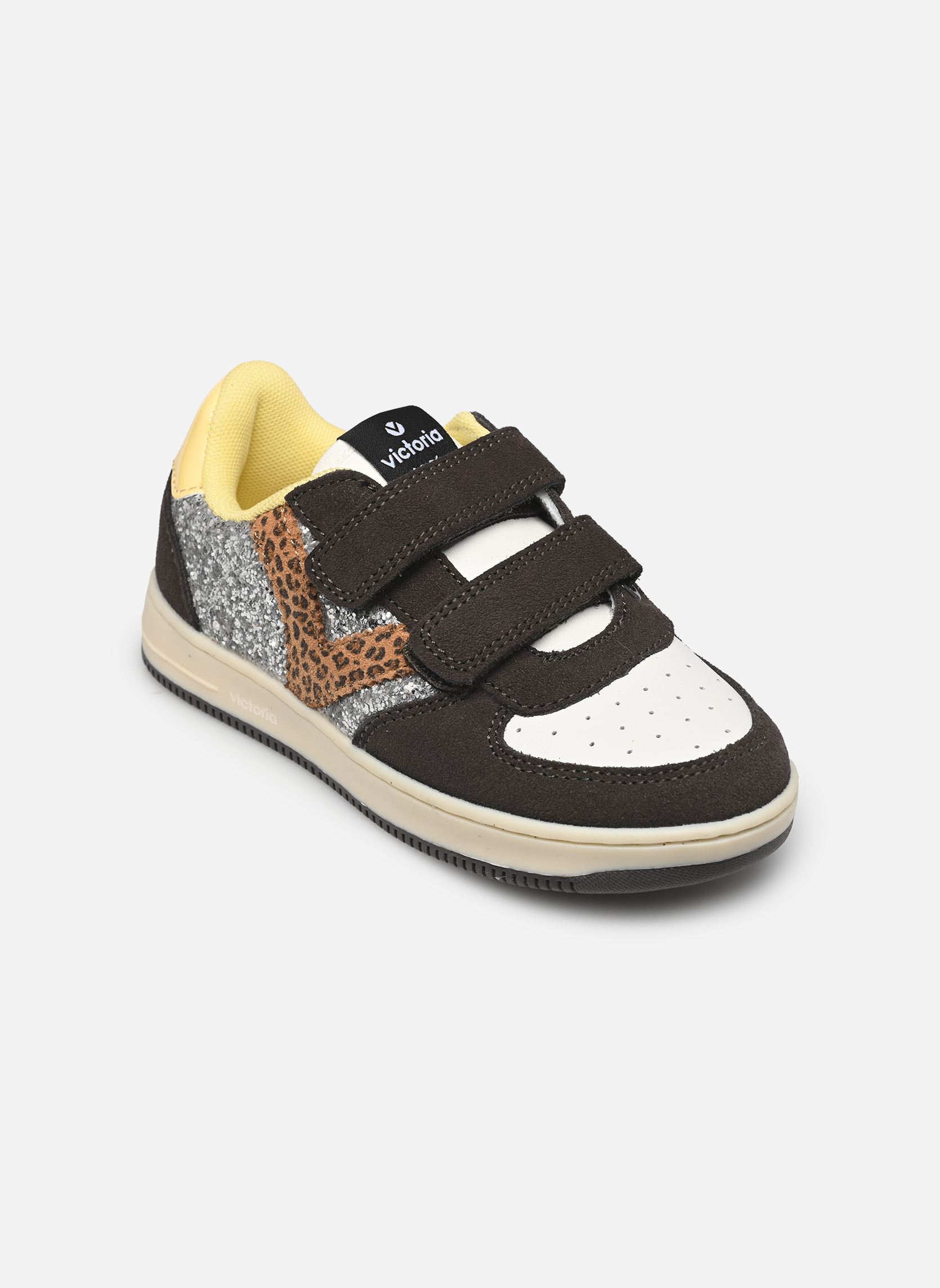 Baskets Tiempo Tiras Glitter & Serraje fille multicolore Victoria Baskets Tiempo Tiras Glitter & Serraje fille multicolore Antracita