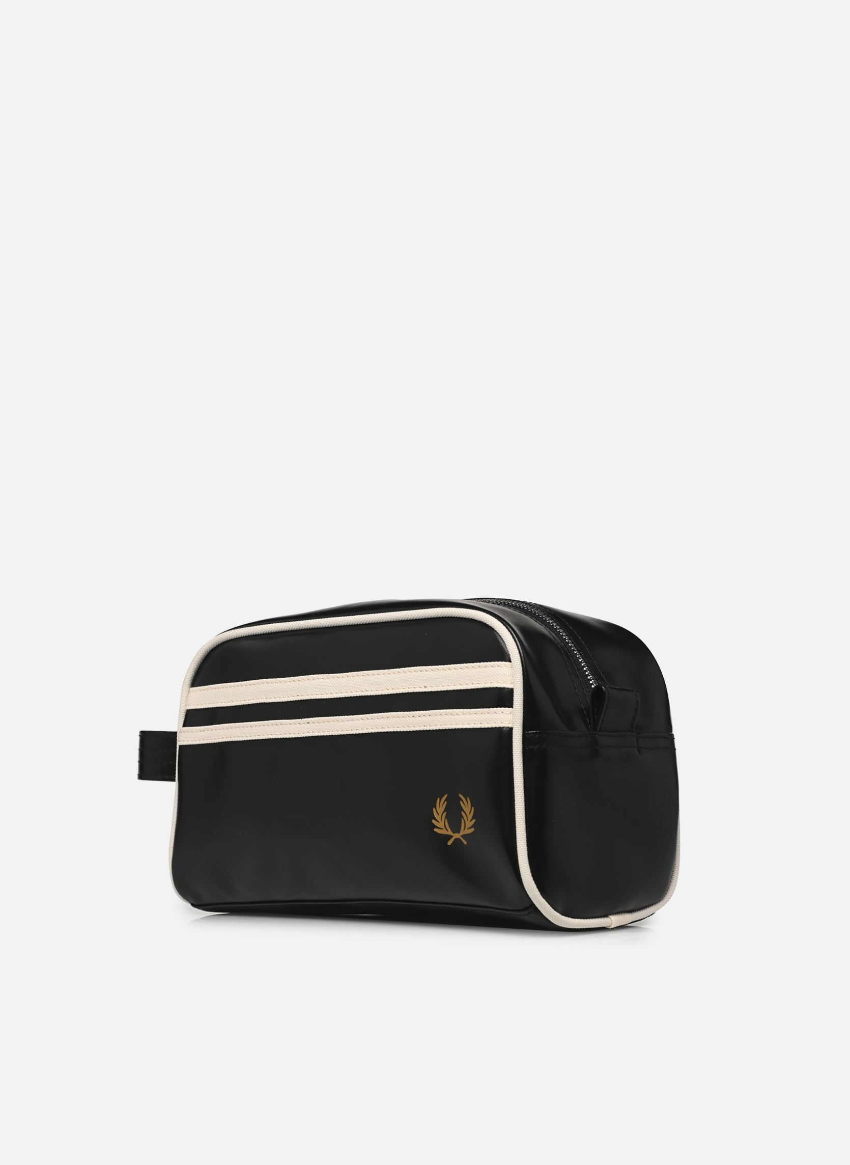 Pochettes COATED POLYESTER WASH BAG 2 homme noir Fred Perry Pochettes COATED POLYESTER WASH BAG 2 homme noir Black/ecru