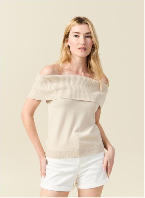 Bonobo Pulls Pulls sans manches - MARILYNETOF femme beige