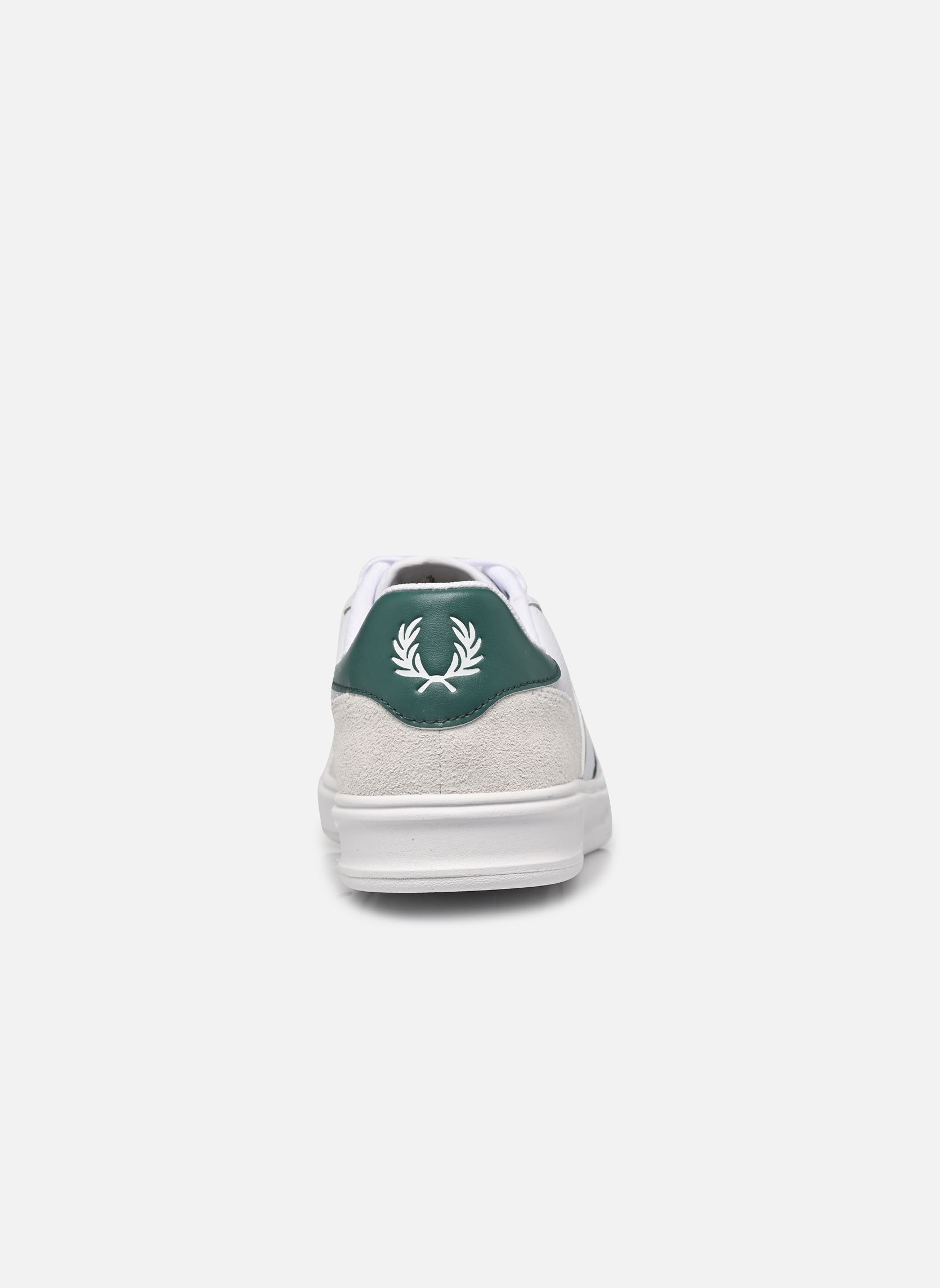 Baskets B4 Embossed Leather / Suede homme blanc Fred Perry Baskets B4 Embossed Leather / Suede homme blanc White