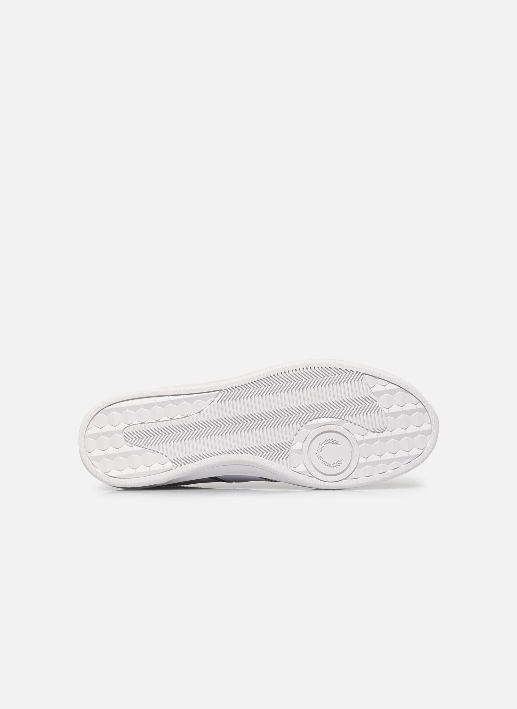 Baskets B4 Embossed Leather / Suede homme blanc Fred Perry Baskets B4 Embossed Leather / Suede homme blanc White