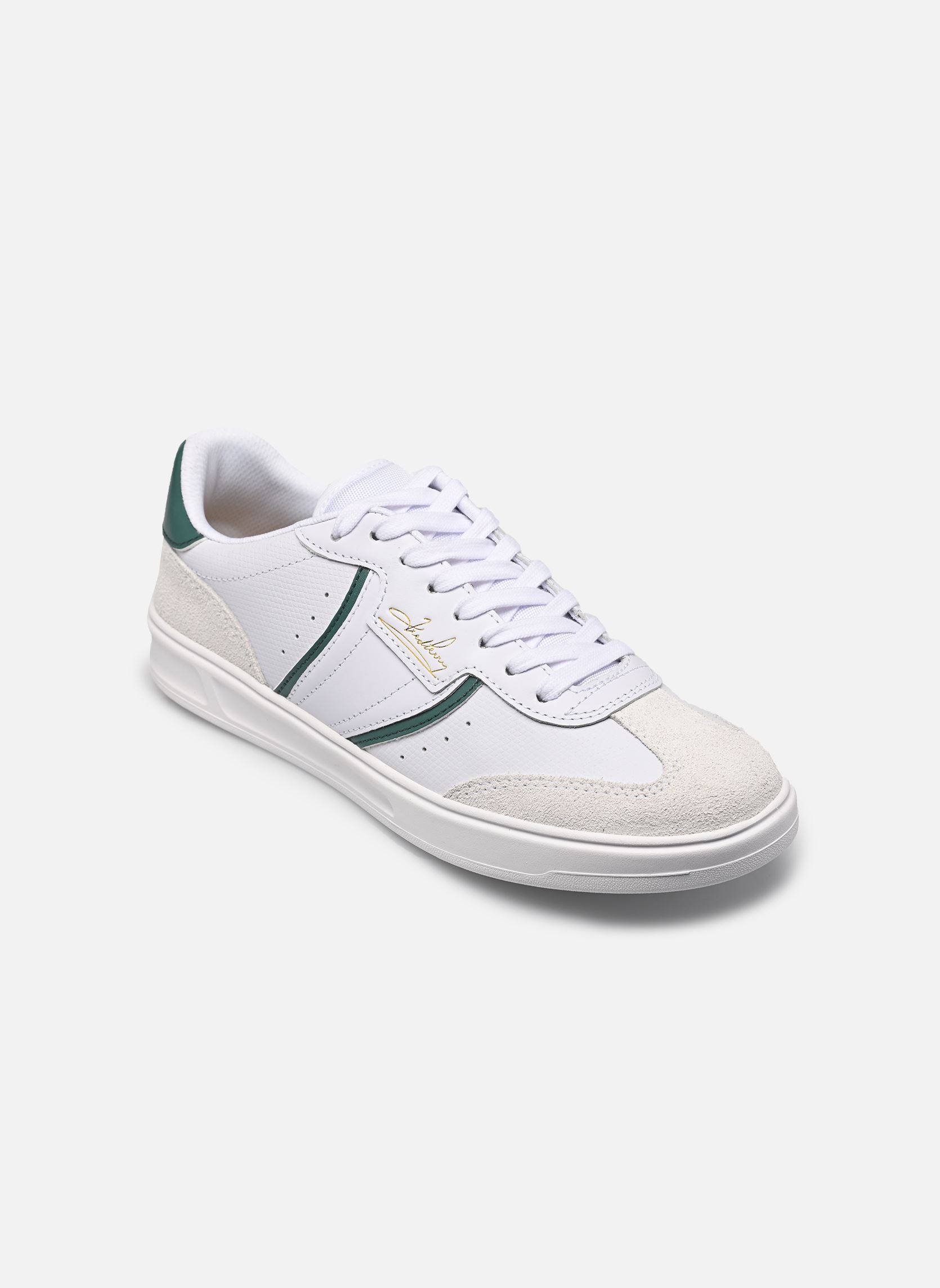 Baskets B4 Embossed Leather / Suede homme blanc Fred Perry Baskets B4 Embossed Leather / Suede homme blanc White