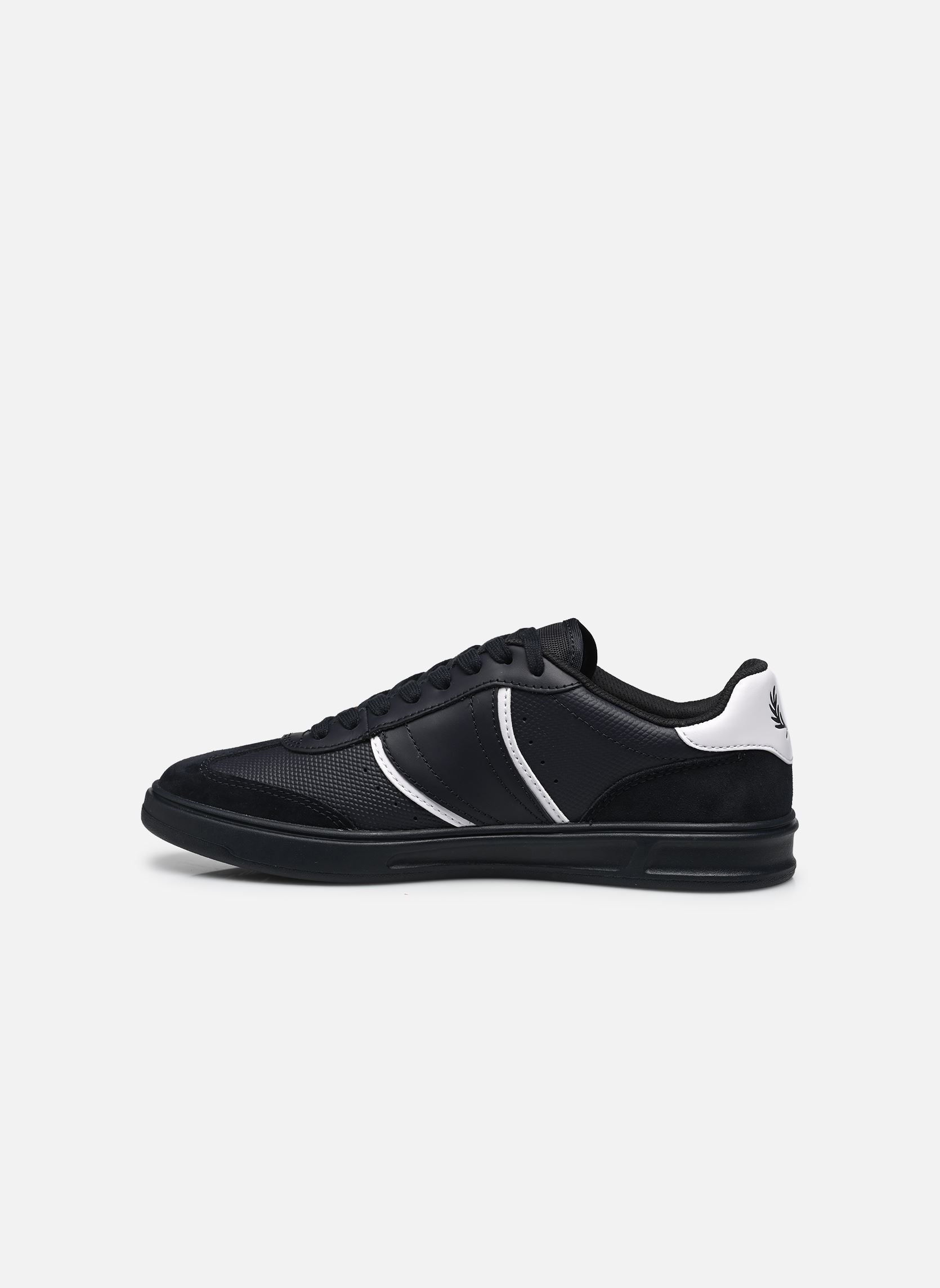 Baskets B4 Embossed Leather / Suede homme bleu Fred Perry Baskets B4 Embossed Leather / Suede homme bleu Navy