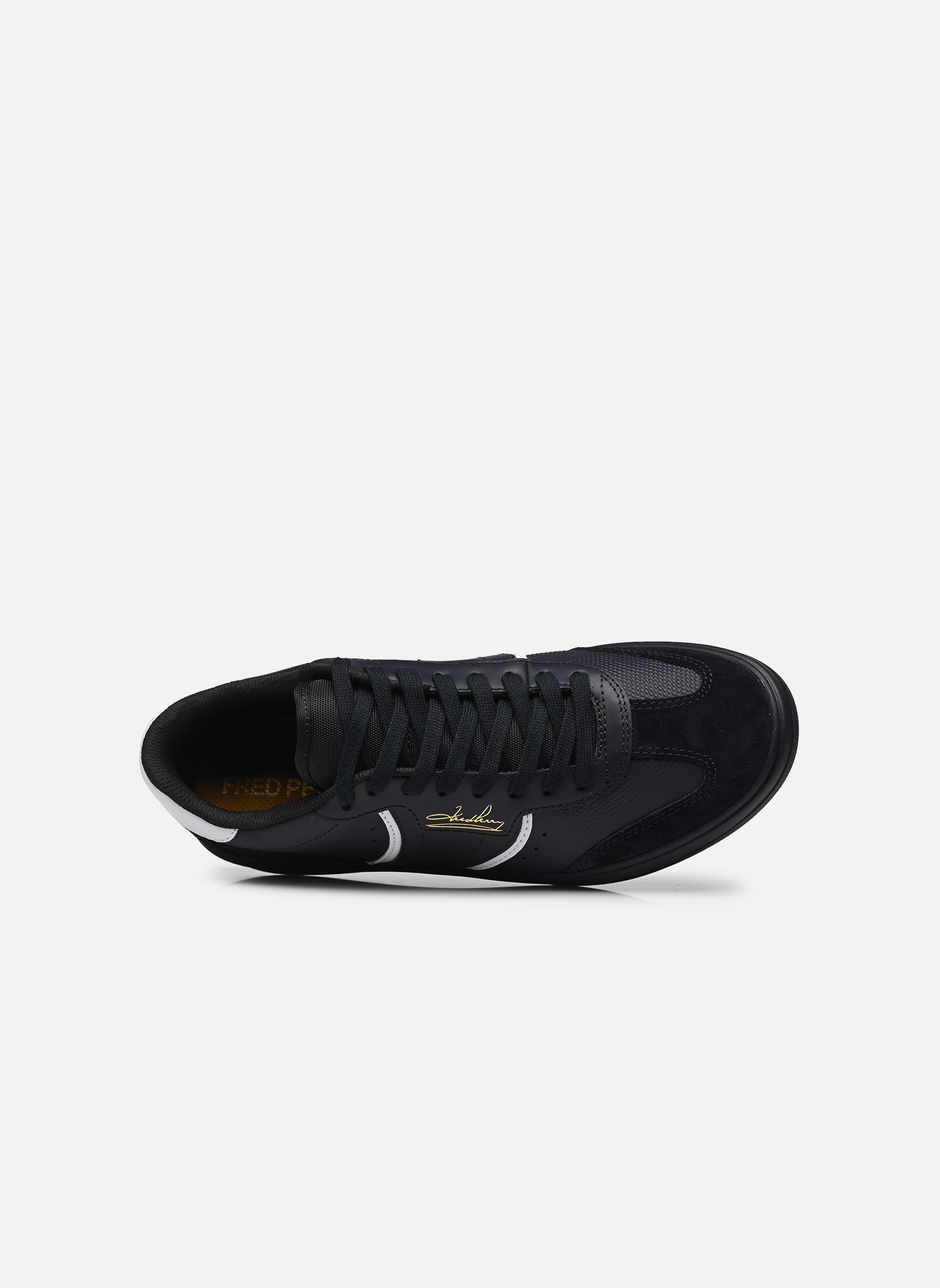 Baskets B4 Embossed Leather / Suede homme bleu Fred Perry Baskets B4 Embossed Leather / Suede homme bleu Navy
