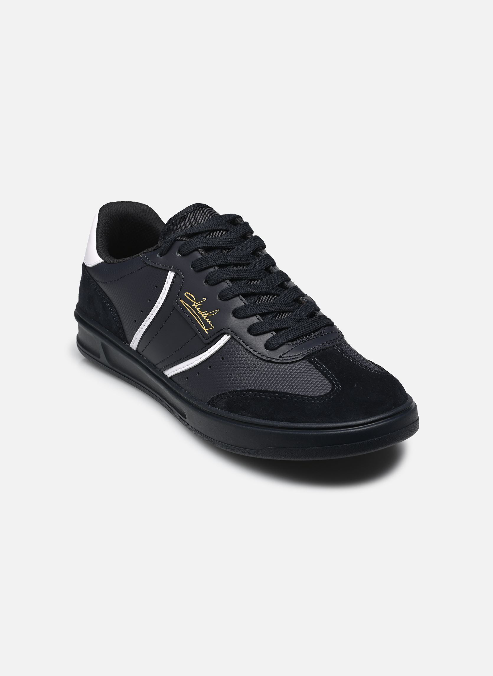 Baskets B4 Embossed Leather / Suede homme bleu Fred Perry Baskets B4 Embossed Leather / Suede homme bleu Navy