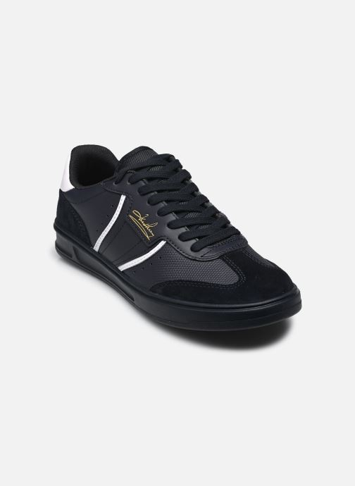 Fred Perry Baskets B4 Embossed Leather / Suede homme bleu
