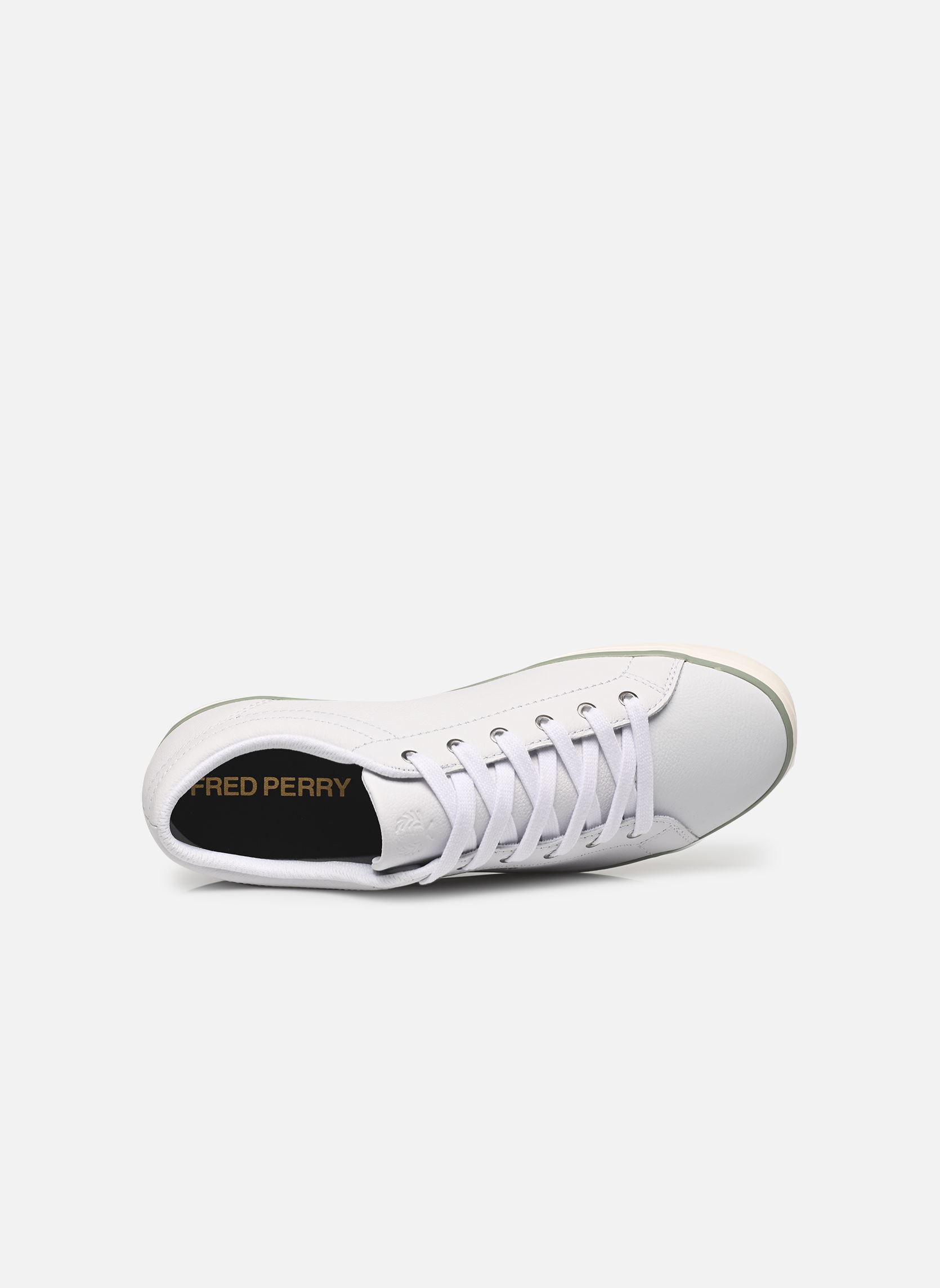 Sneakers Baseline Textured Leather uomo bianco Fred Perry Sneakers Baseline Textured Leather uomo bianco White