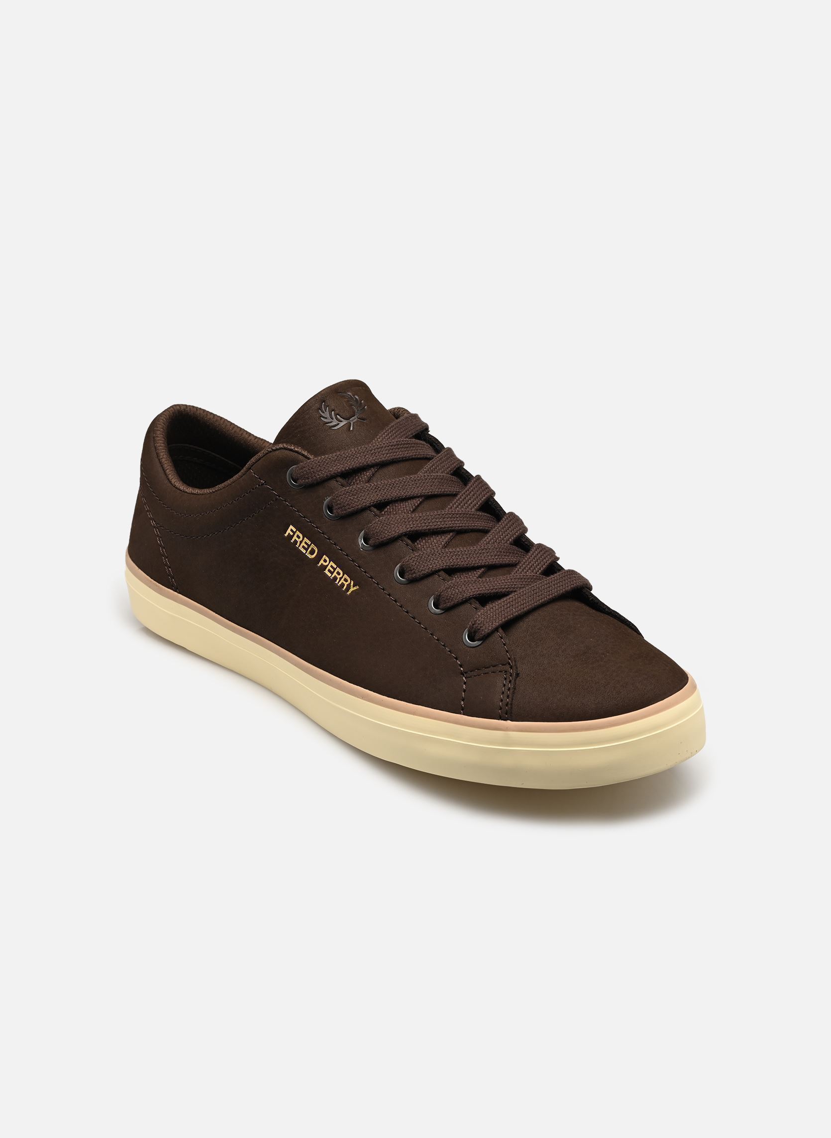 Baskets BASELINE TUMBLED NUBUCK homme marron Fred Perry Baskets BASELINE TUMBLED NUBUCK homme marron Burnt Tobacco