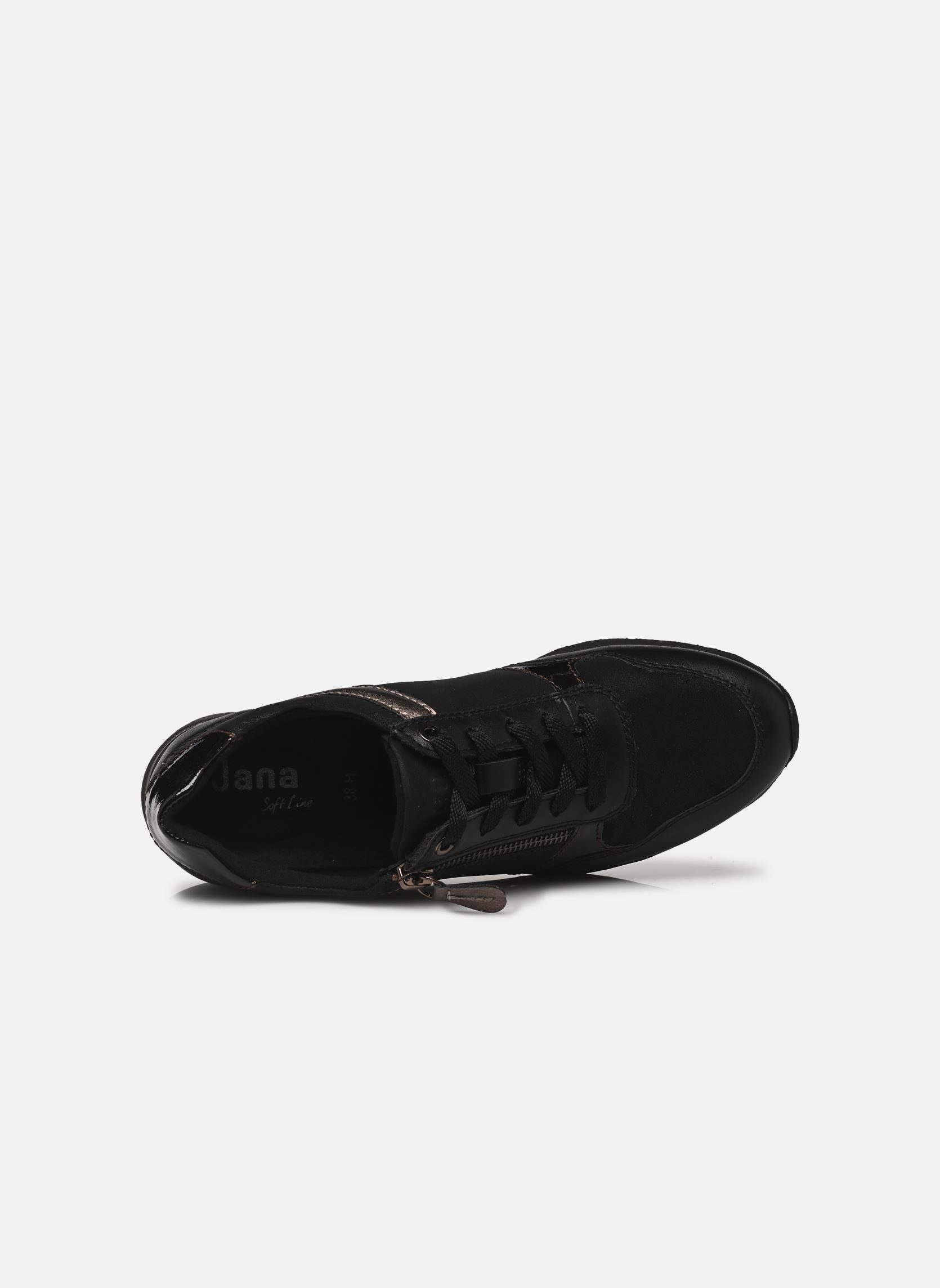 Baskets compensées 23763-45 femme noir Jana shoes Baskets compensées 23763-45 femme noir Black