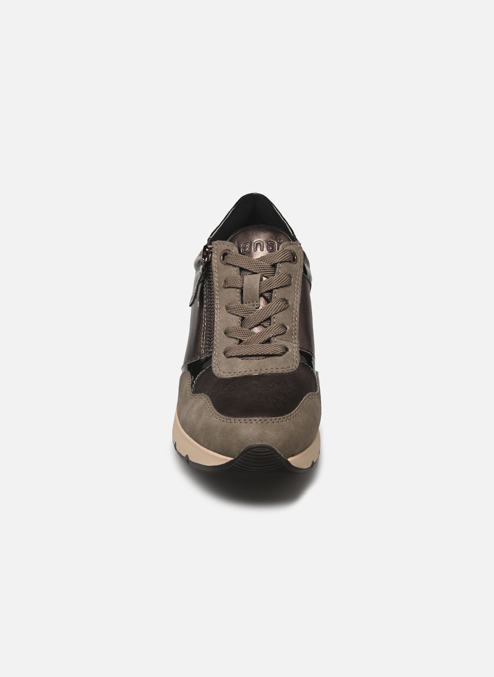 Baskets compensées 23763-45 femme beige Jana shoes Baskets compensées 23763-45 femme beige TAUPE COMB