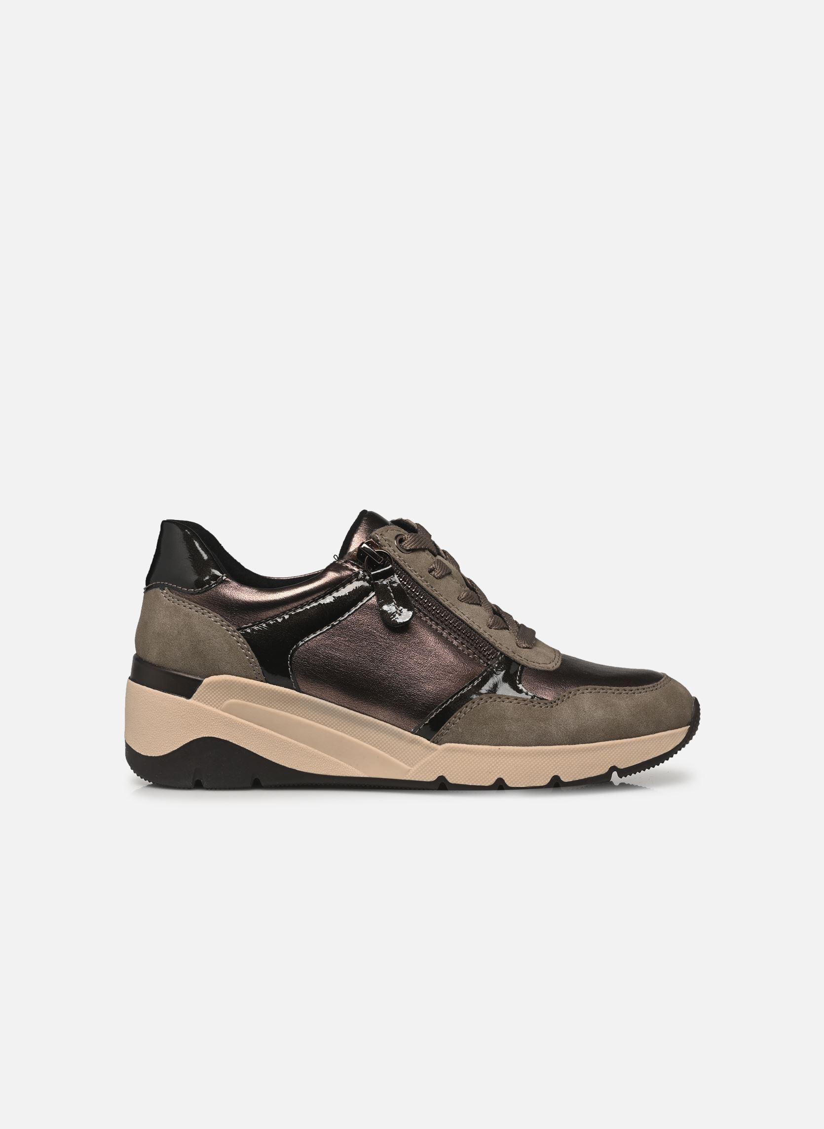 Baskets compensées 23763-45 femme beige Jana shoes Baskets compensées 23763-45 femme beige TAUPE COMB