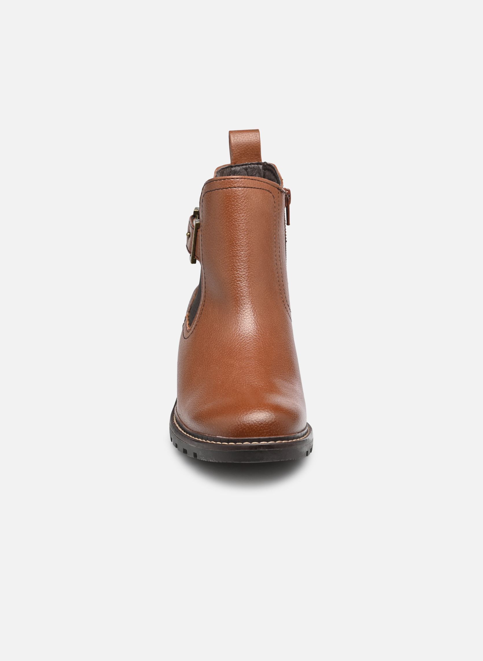 Enkellaarzen en boots 25486-45 dames bruin Jana shoes Enkellaarzen en boots 25486-45 dames bruin COGNAC