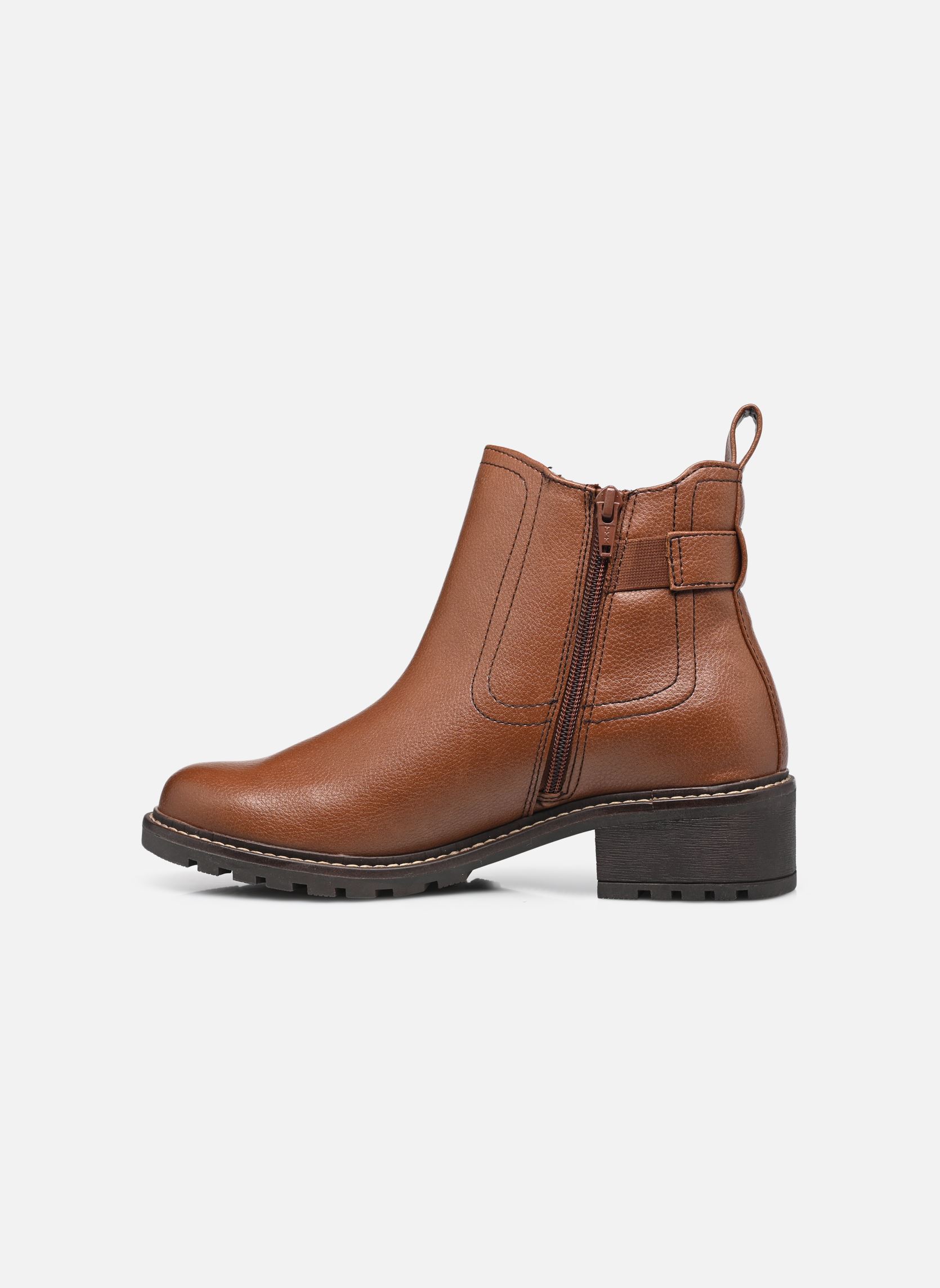 Enkellaarzen en boots 25486-45 dames bruin Jana shoes Enkellaarzen en boots 25486-45 dames bruin COGNAC