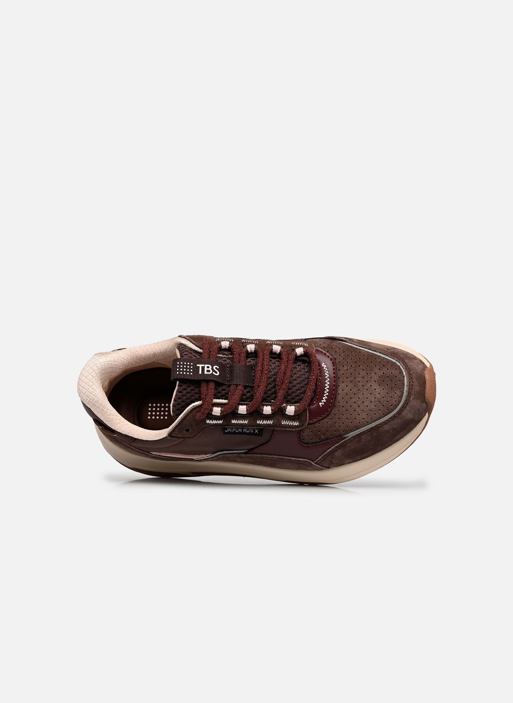 Niedrige Sneaker JAZONNE damen braun TBS Niedrige Sneaker JAZONNE damen braun CHOCOLAT